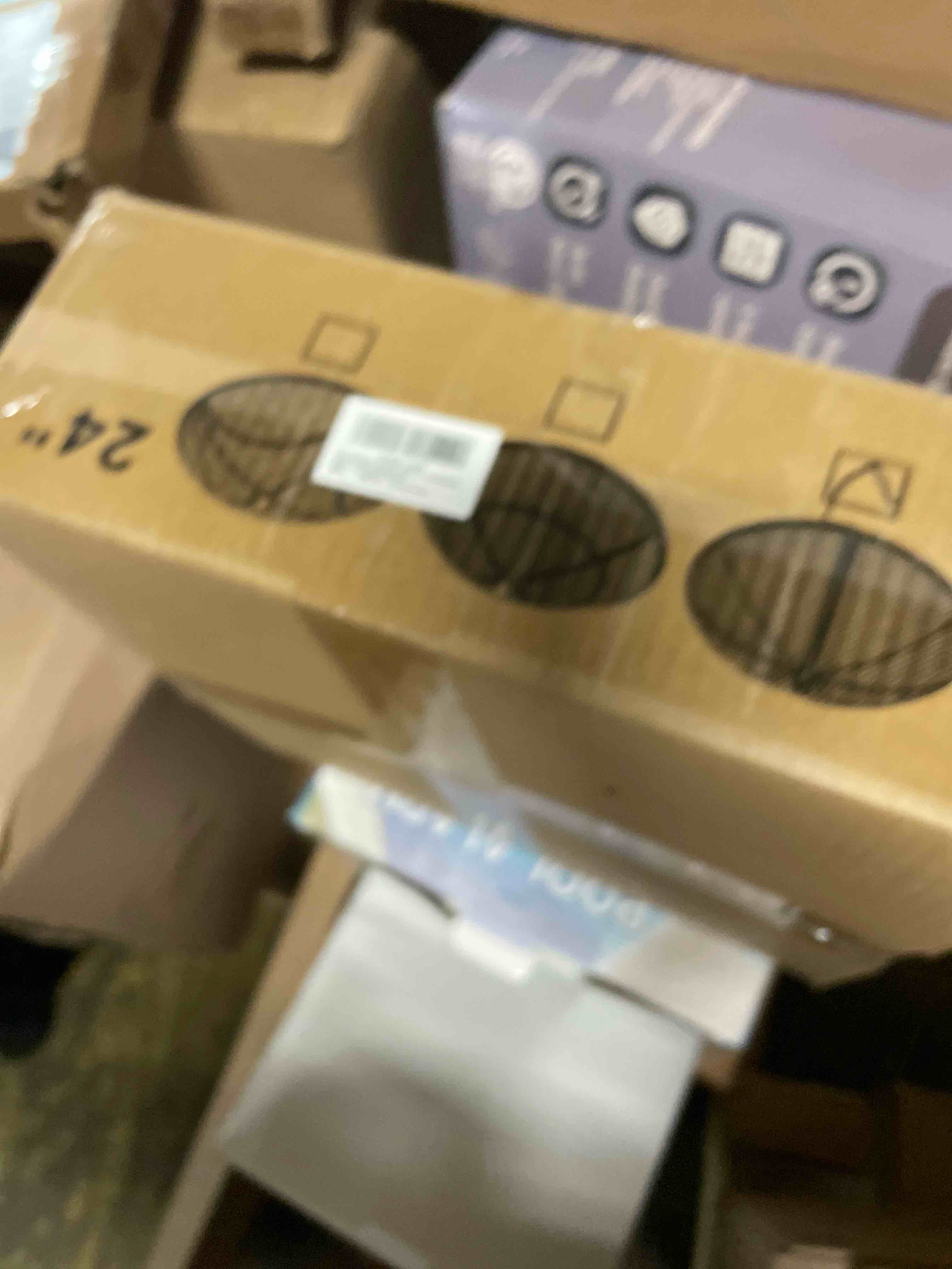 Condition photo showing New/Like New for Fire Pit Spark Screen, 24 Inch Diameter Fire Pit Screen with Handle & Poker,Heavy Duty Metal Mesh Fire Pit Screen,Fire Pit Lid for Outdoor/Beach/RV Camping/Backyard