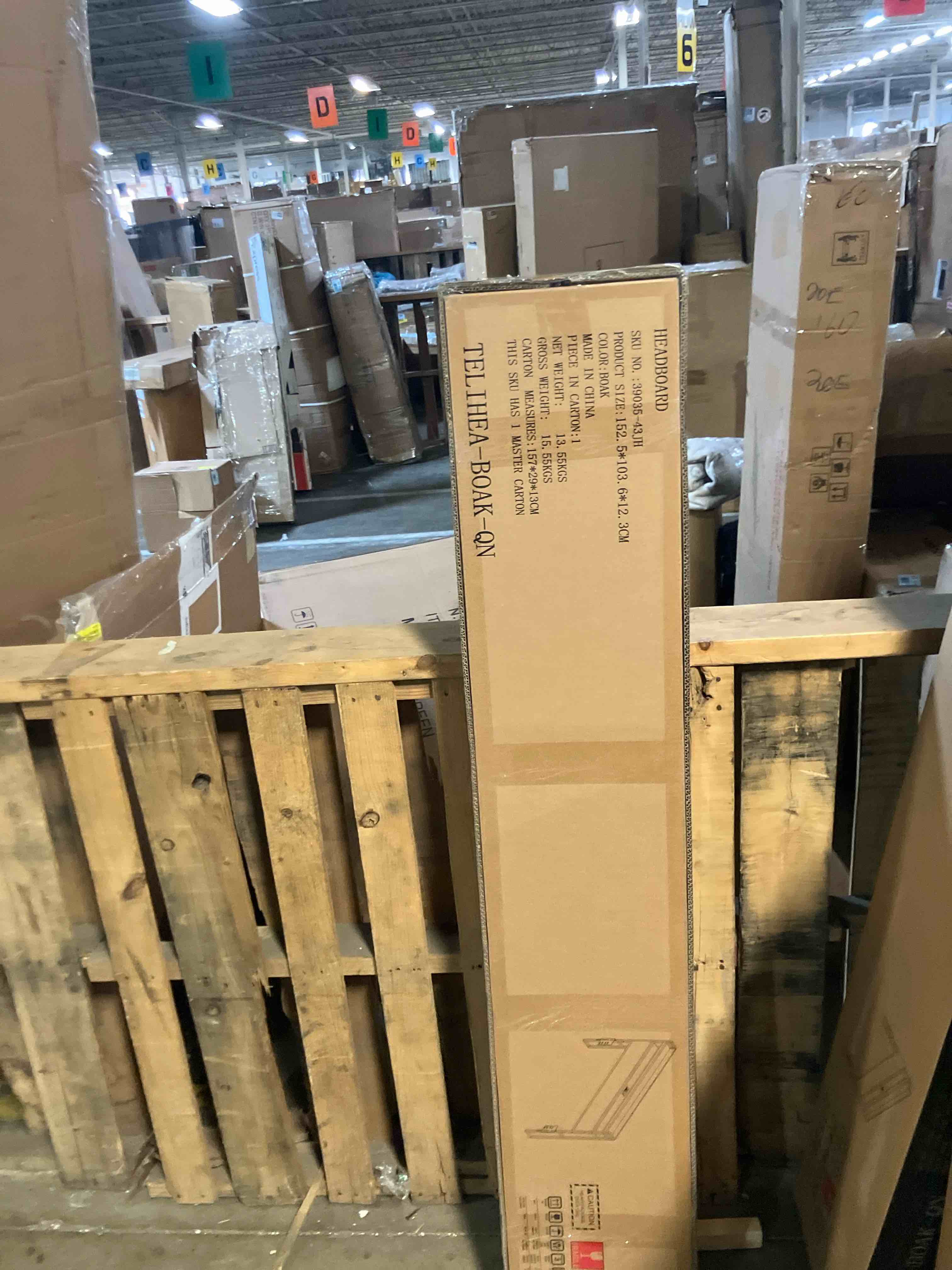 Condition photo showing New/Like New for Livofloral Headboard Queen Size, Headboards with Charging Station, USB Port and LED Light, Head Board with 2-Tier Storage Shelf, Adjustable Height, Easy Assembly, Sturdy and Stable, Black Gray + Black Queen