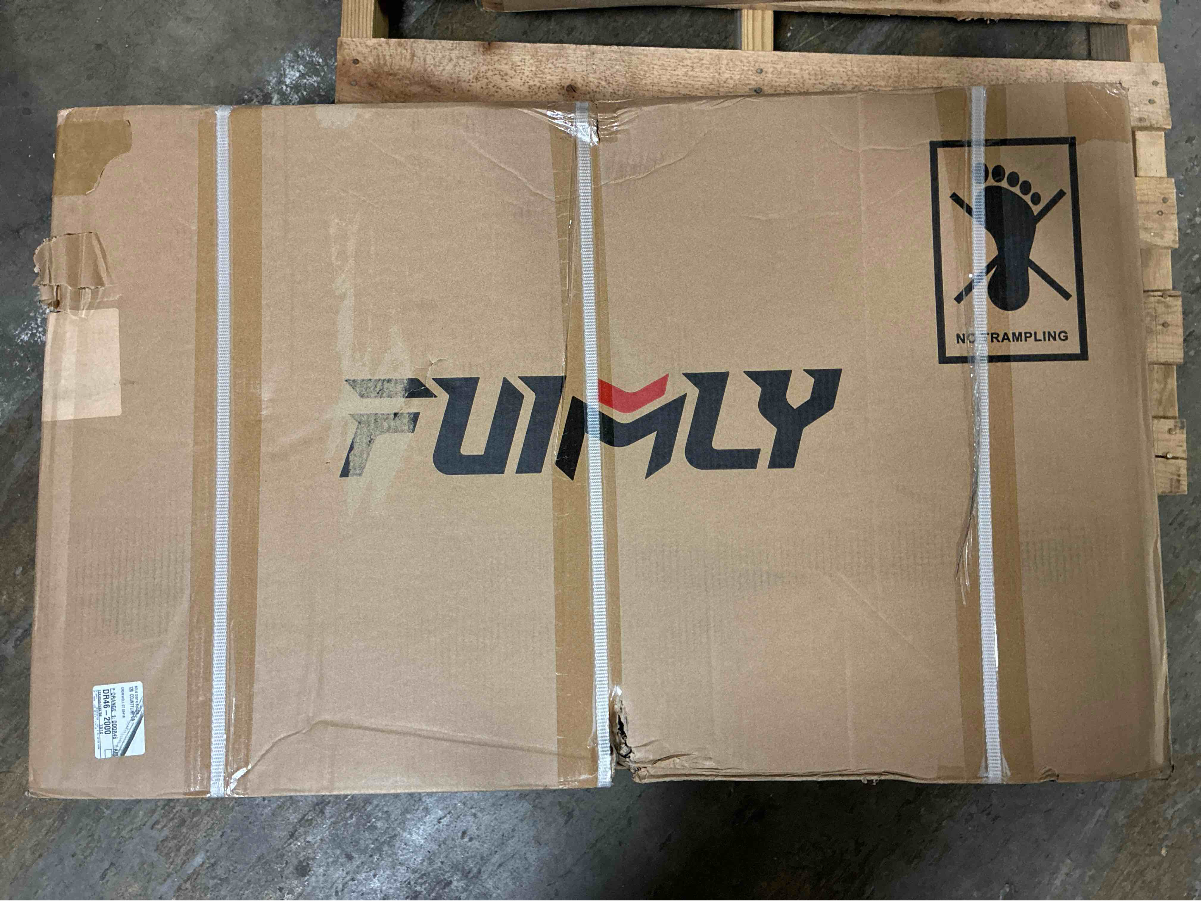 Condition photo showing New/Like New for funmily smallest walking pad with 5% incline, 2 in 1 under desk treadmill for home office, 2.5 hp mini compact walking treadmill, installation-free/300lbs weight capacity/unique lighting design