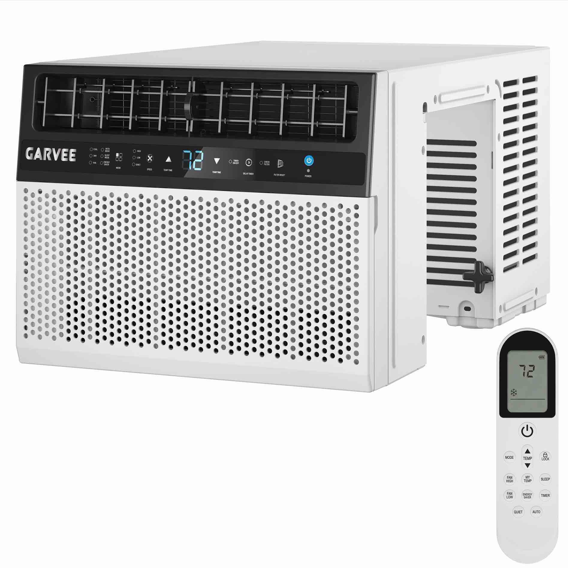 garvee 8000 btu u-shaped window air conditioner with ultra quiet operation & energy efficient cooling, 3-in-1 modes