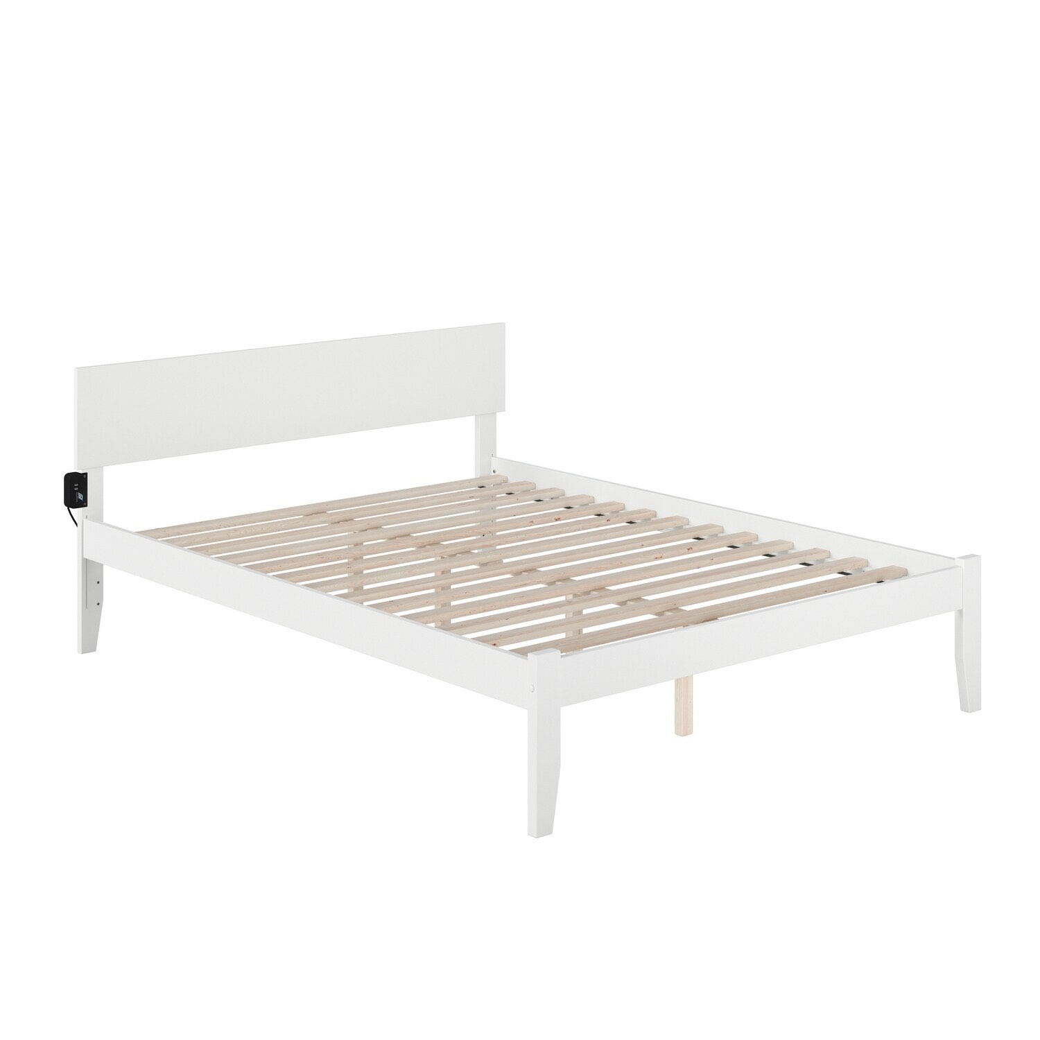 Condition photo showing New/Like New for orlando king platform bed in white, 2 boxes total, dimensions 82.76 l x 80.79 w x 33.46 h