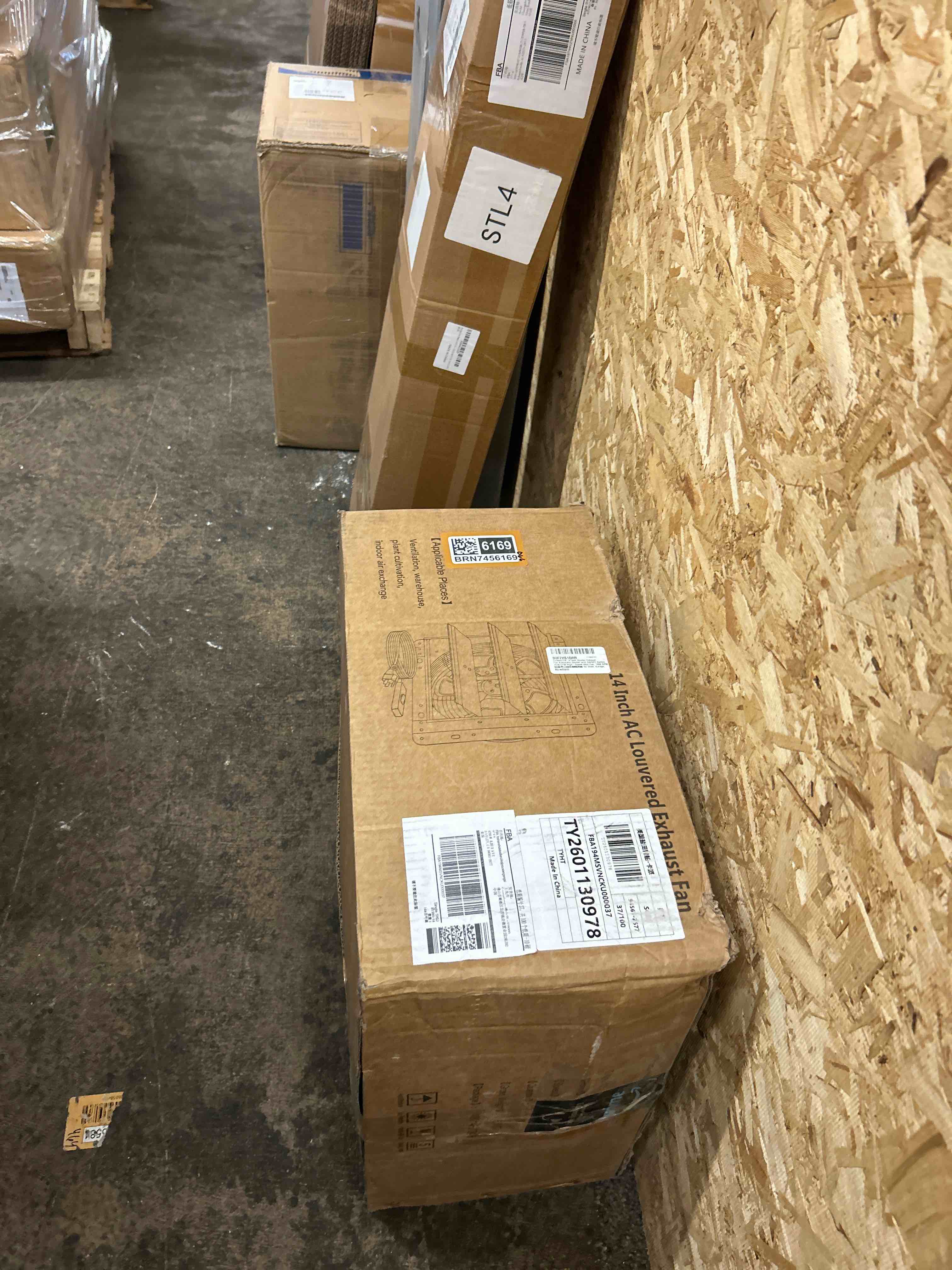 Condition photo showing New/Like New for 14 inch ec motor exhaust fan - 2400 cfm wall mounted shutter fan, stepless speed, quiet, pure copper, for commercial greenhouse warehouse barn garage - metal