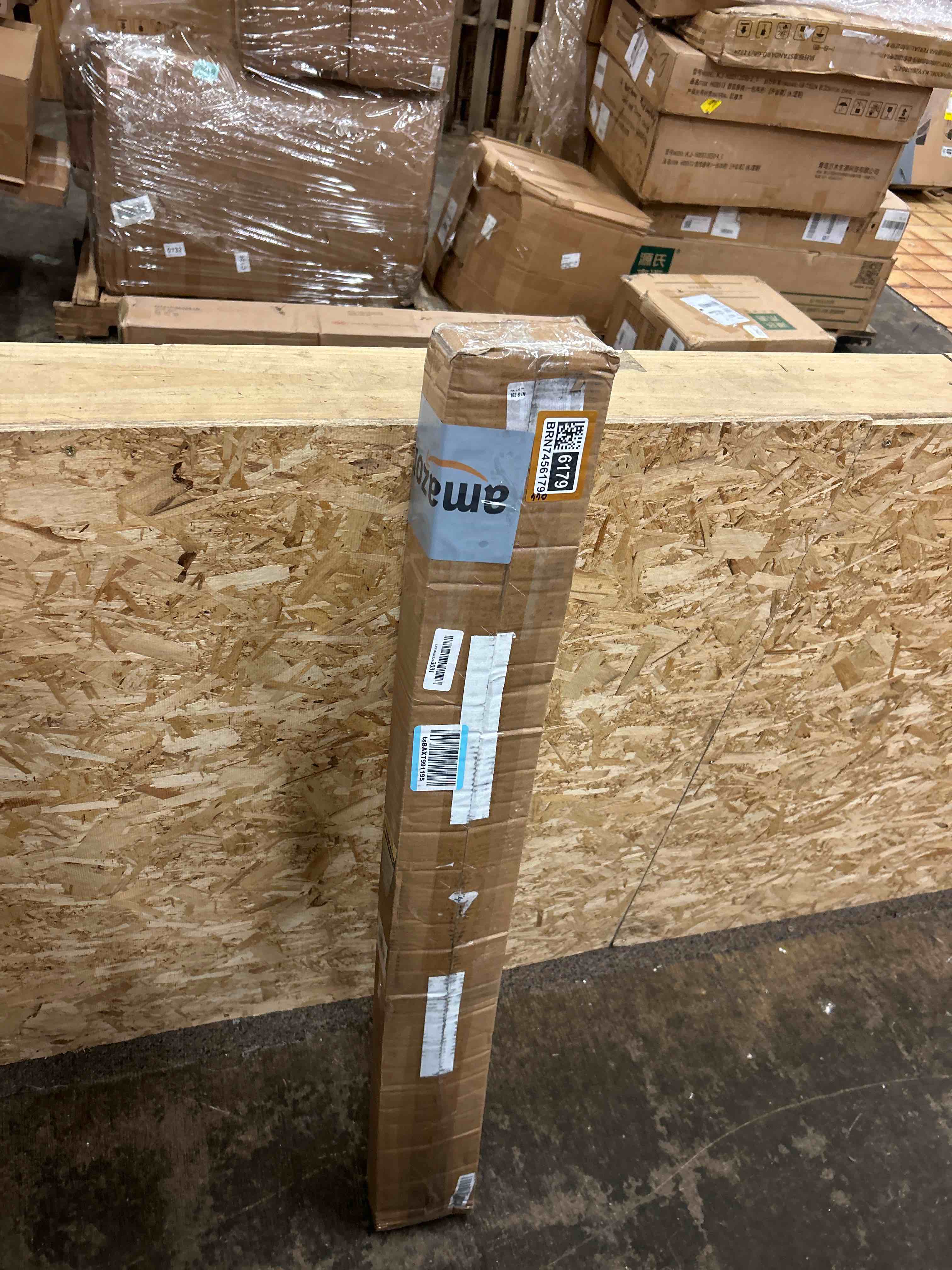 Condition photo showing New/Like New for unishades panel track blinds, vertical blinds for sliding glass doors, extendable track from 45 3/4" to 82 5/8" w, cuttable panel curtains up to 96 inches high, light filtering - grey