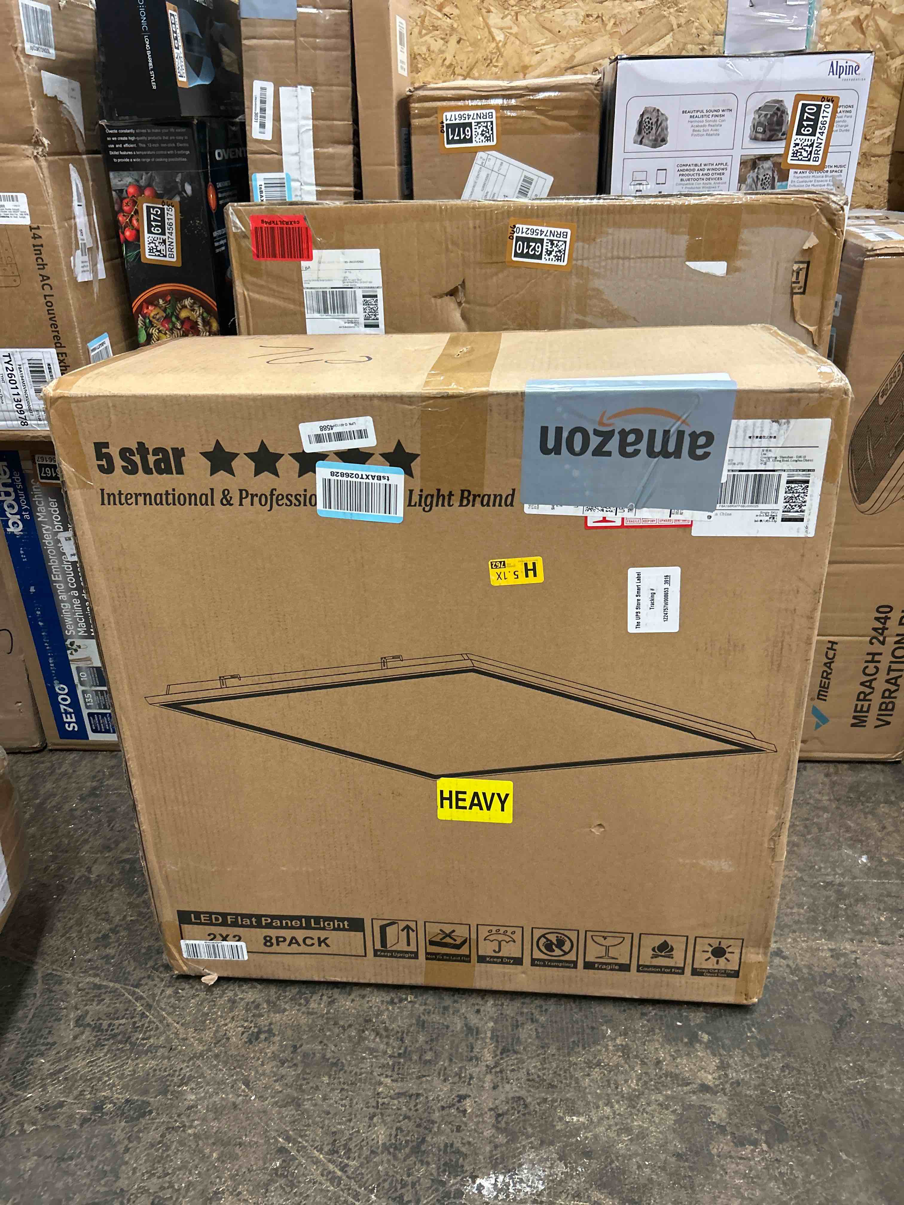 Condition photo showing New/Like New for aikvsxer 8 pack 2x2 led flat panel light - selectable 5 cct 3000k-6500k & 5 wattage 30-50w 5500lm 0-10v dimmable 2x2 led drop ceiling lights 120-277v for commercial and home
