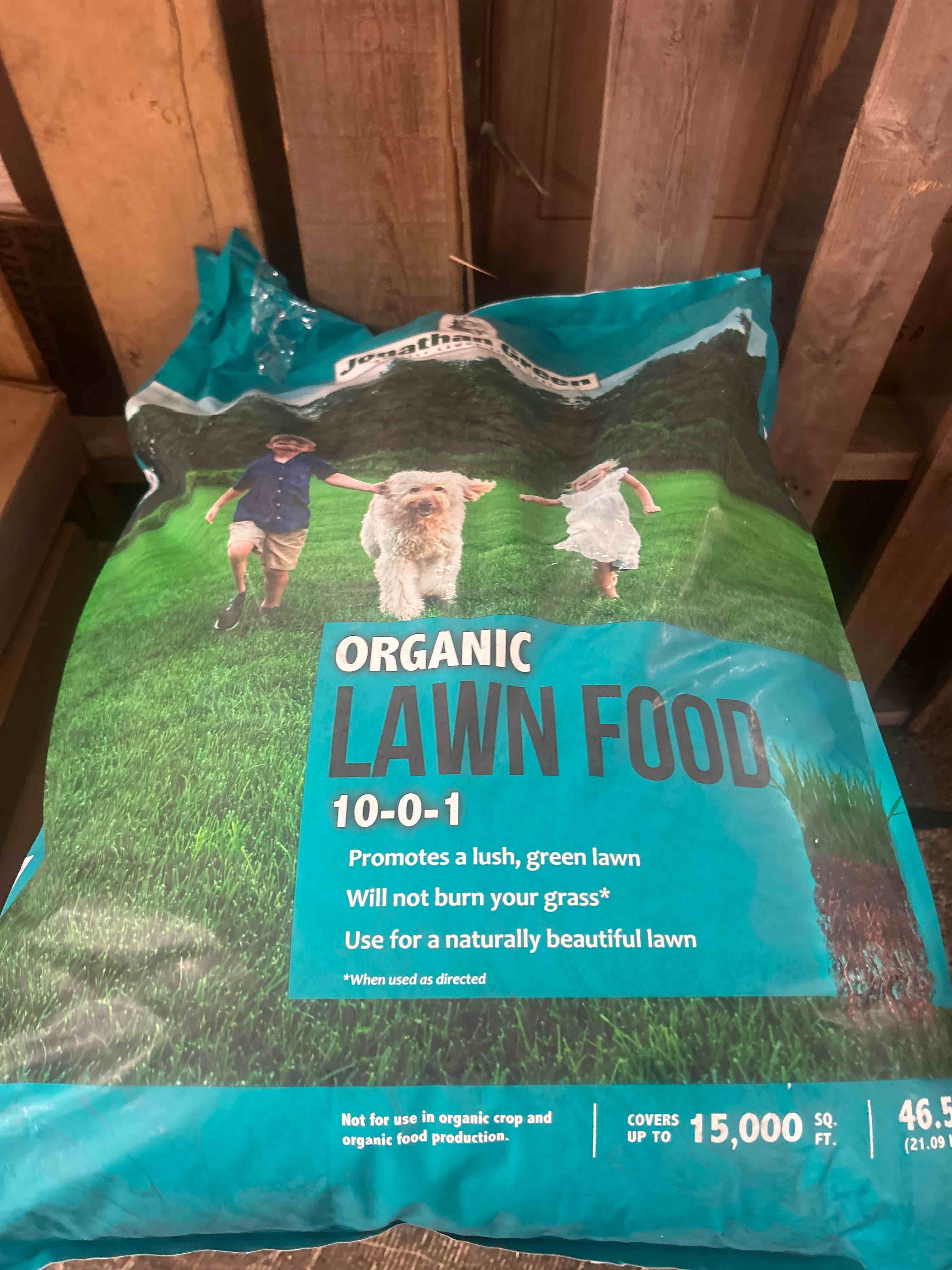 Condition photo showing New/Like New for jonathan green (10251) organic lawn food - 10-0-1 grass fertilizer (15,000 sq. ft.)