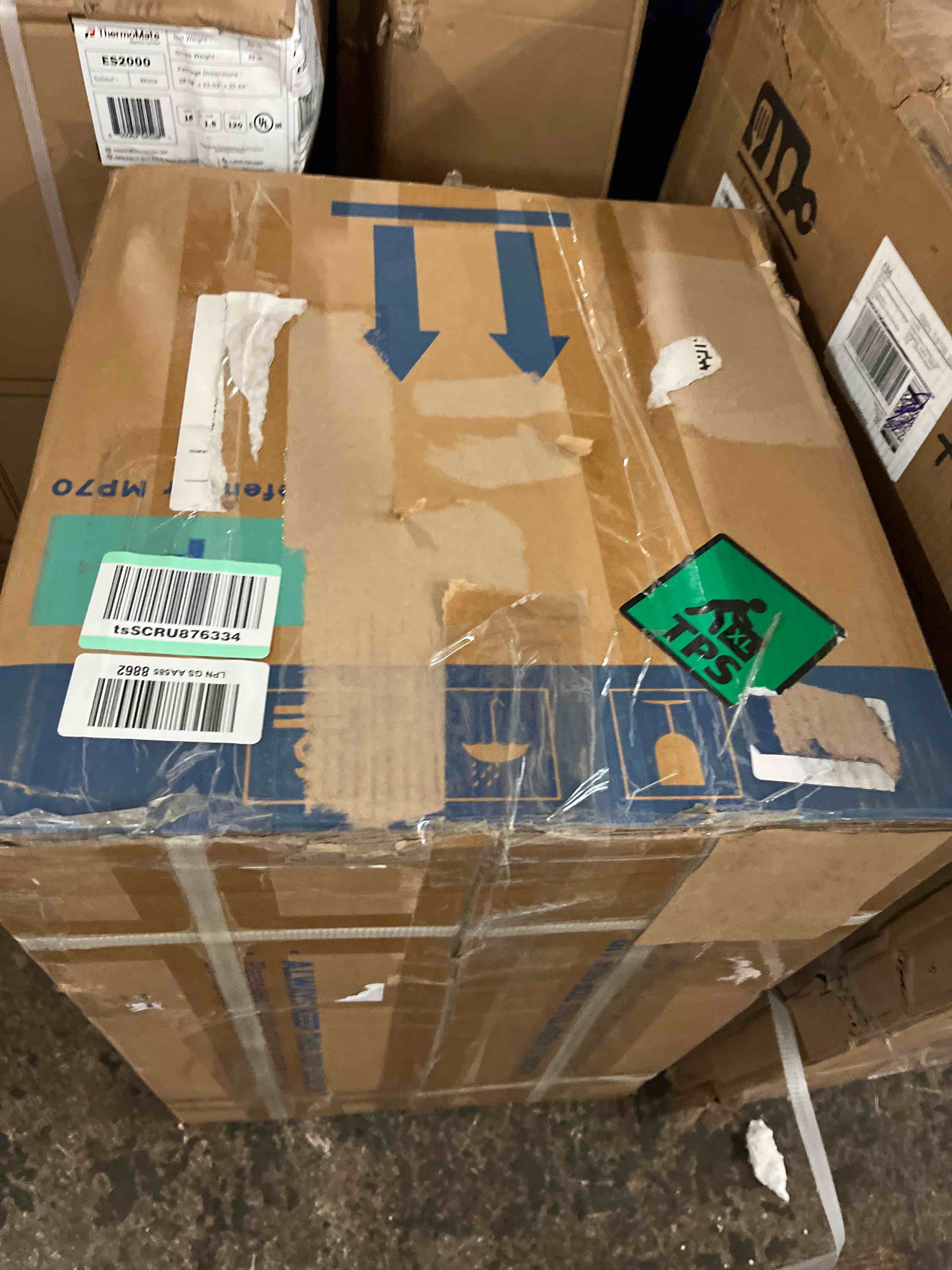 Condition photo showing New/Like New for 145 pints commercial dehumidifier with pump, crawlspace dehumidifiers with drain hose for compact tight basements large spaces | moiswell defender mp70