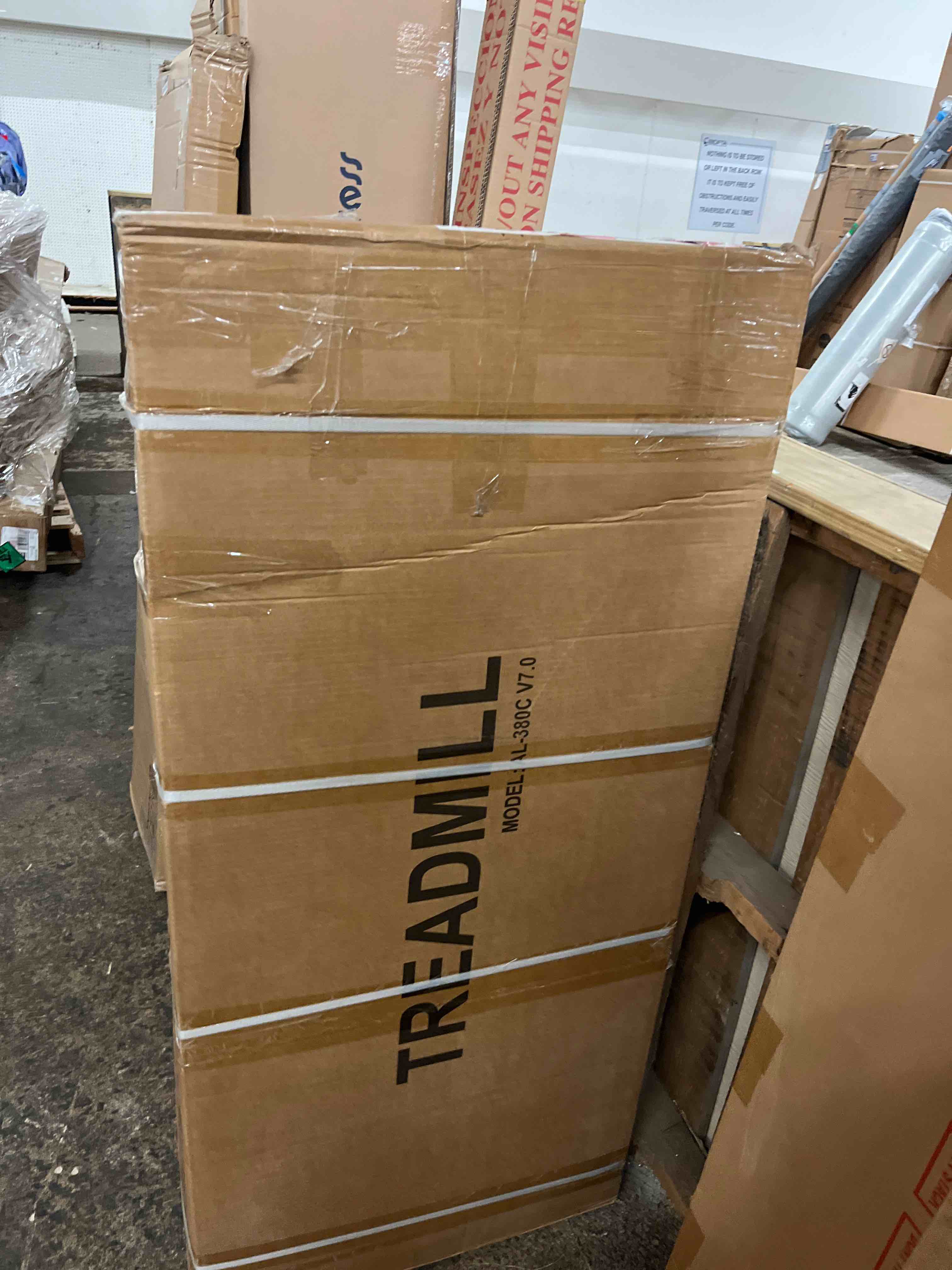 Condition photo showing New/Like New for treadmills for home, walking pad with handle bar - 3.0 hp portable foldable treadmill, 350 lbs weight capacity, led display, compact design - ideal for home users, office professionals