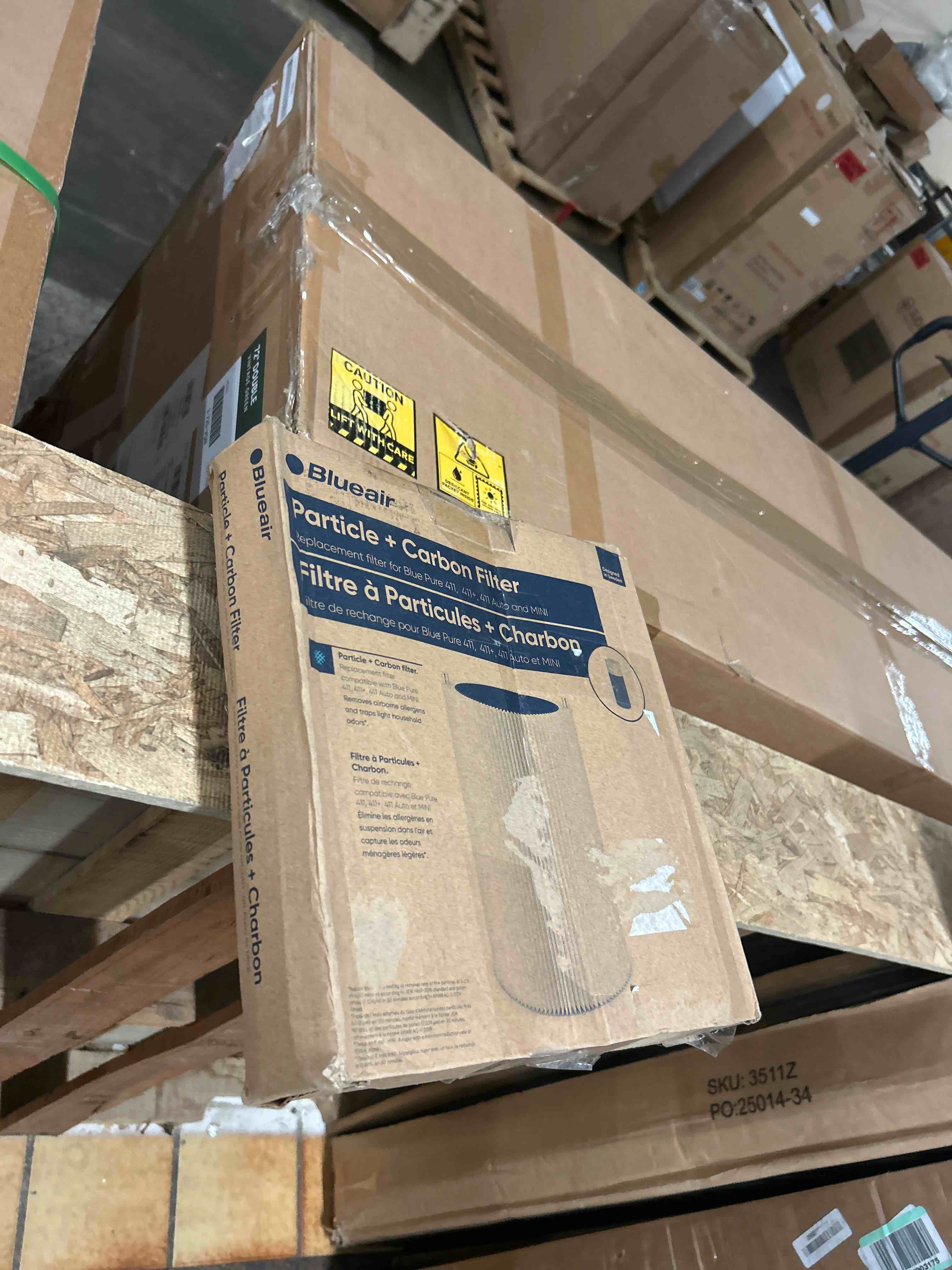 Condition photo showing New/Like New for blueair blue pure 411+ genuine replacement filter, particle and activated carbon