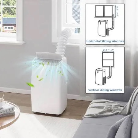 Condition photo showing Good Condition for amazon basics portable air conditioner with heat pump, cools 550 square feet, 13,000 btu ashare / 10000 btu sacc, white