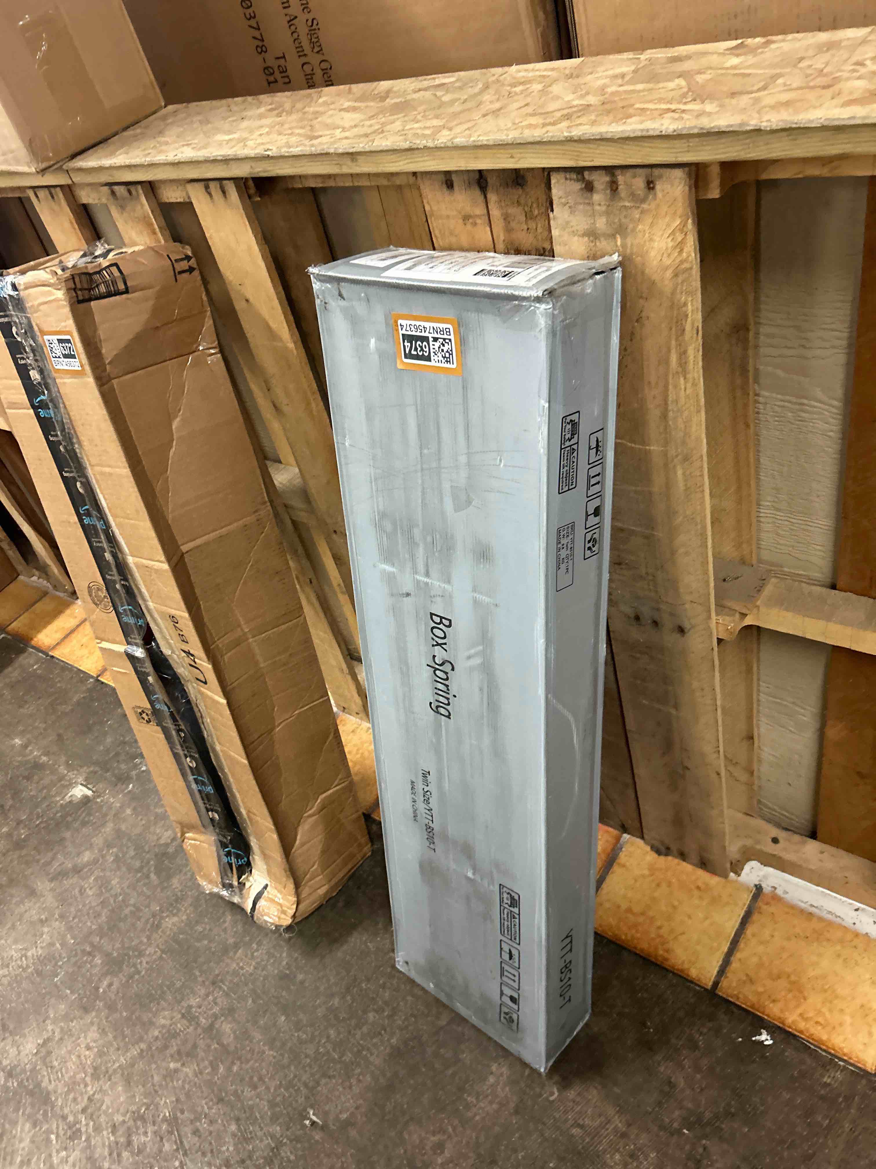 Condition photo showing New/Like New for 10 inch high profile twin box spring, heavy duty metal frame mattress foundation with fabric cover, easy assembly, noise-free (10 inch, twin)