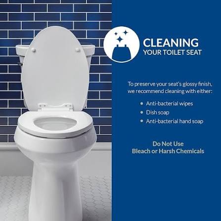 Condition photo showing New/Like New for bemis 1500ec 390 lift-off wood elongated toilet seat, cotton white (pack of 1)