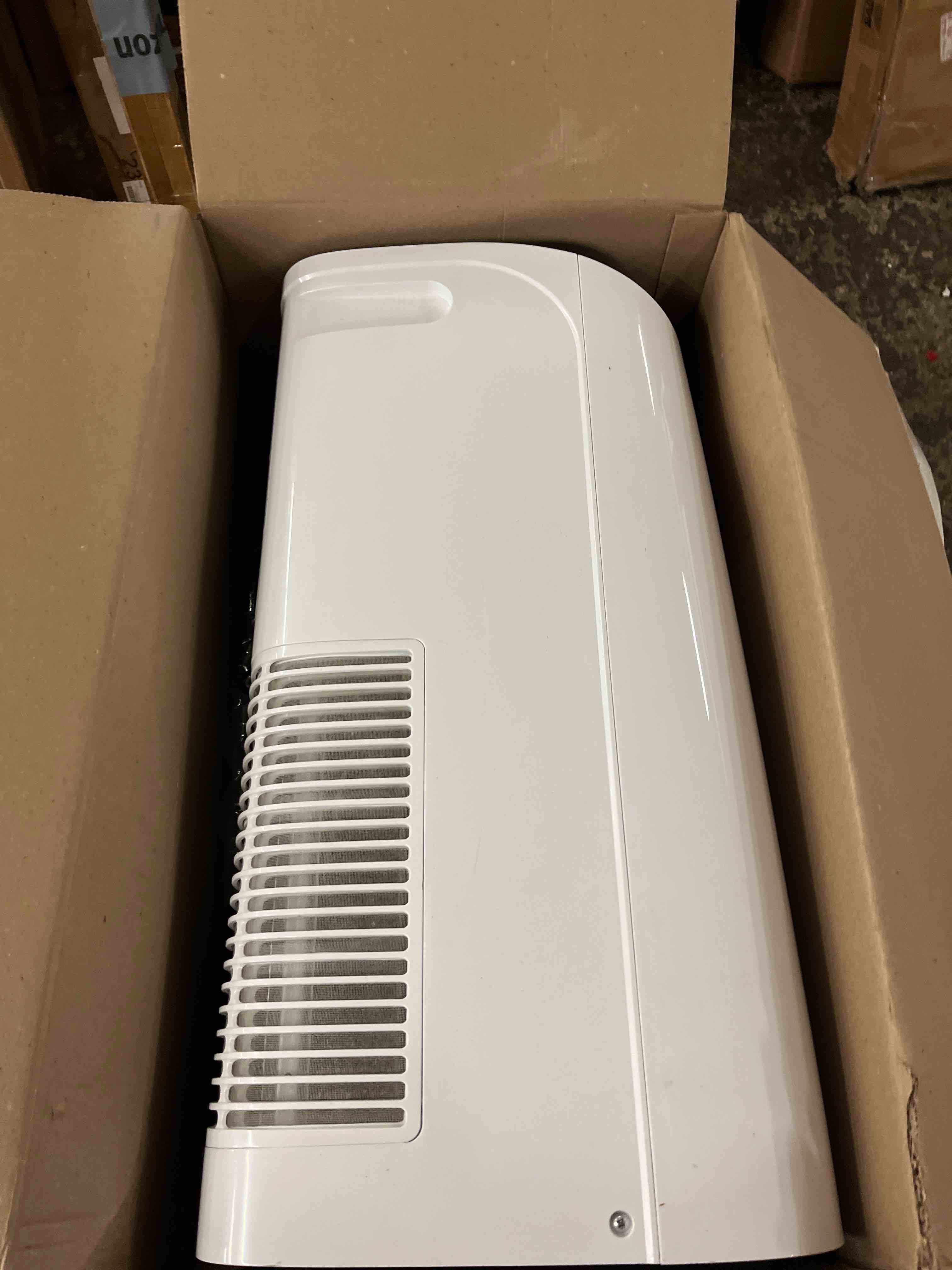 Condition photo showing Good Condition for 14,000 btu portable air conditioner – 3-in-1 ac unit, dehumidifier & fan – cools 750 sq.ft, quiet operation, auto swing, remote & touch control, sleep mode, 24h timer, window kit included