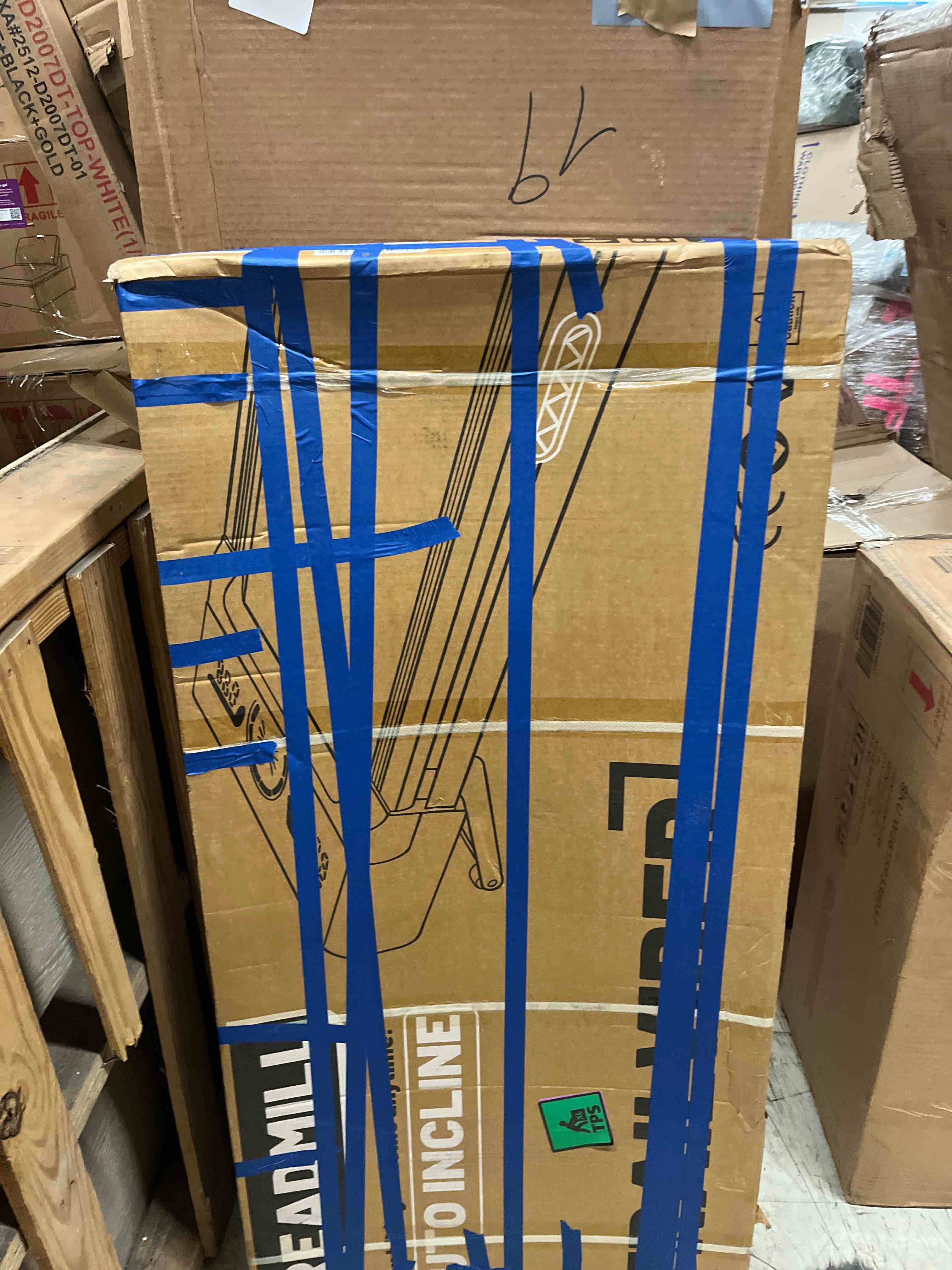 Condition photo showing New/Like New for trailviber walking pad treadmill with 12% 9-level auto incline, 450 lbs capacity rgb led screen, bluetooth speaker under desk treadmill