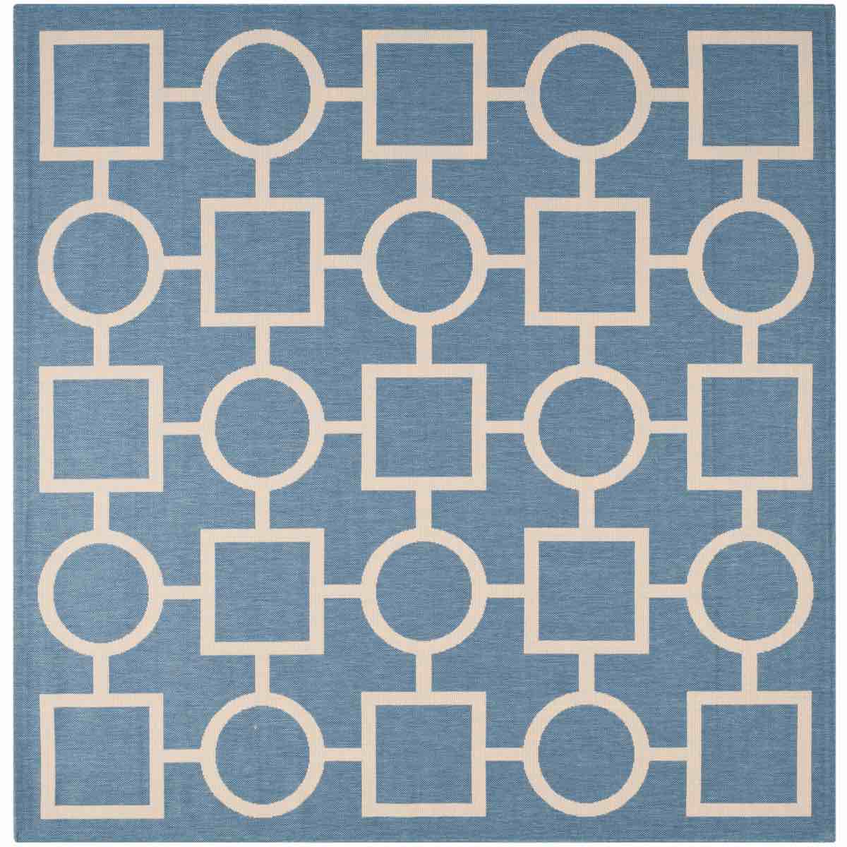 Condition photo showing New/Like New for (similar to stock item) courtyard performance geometric rug 