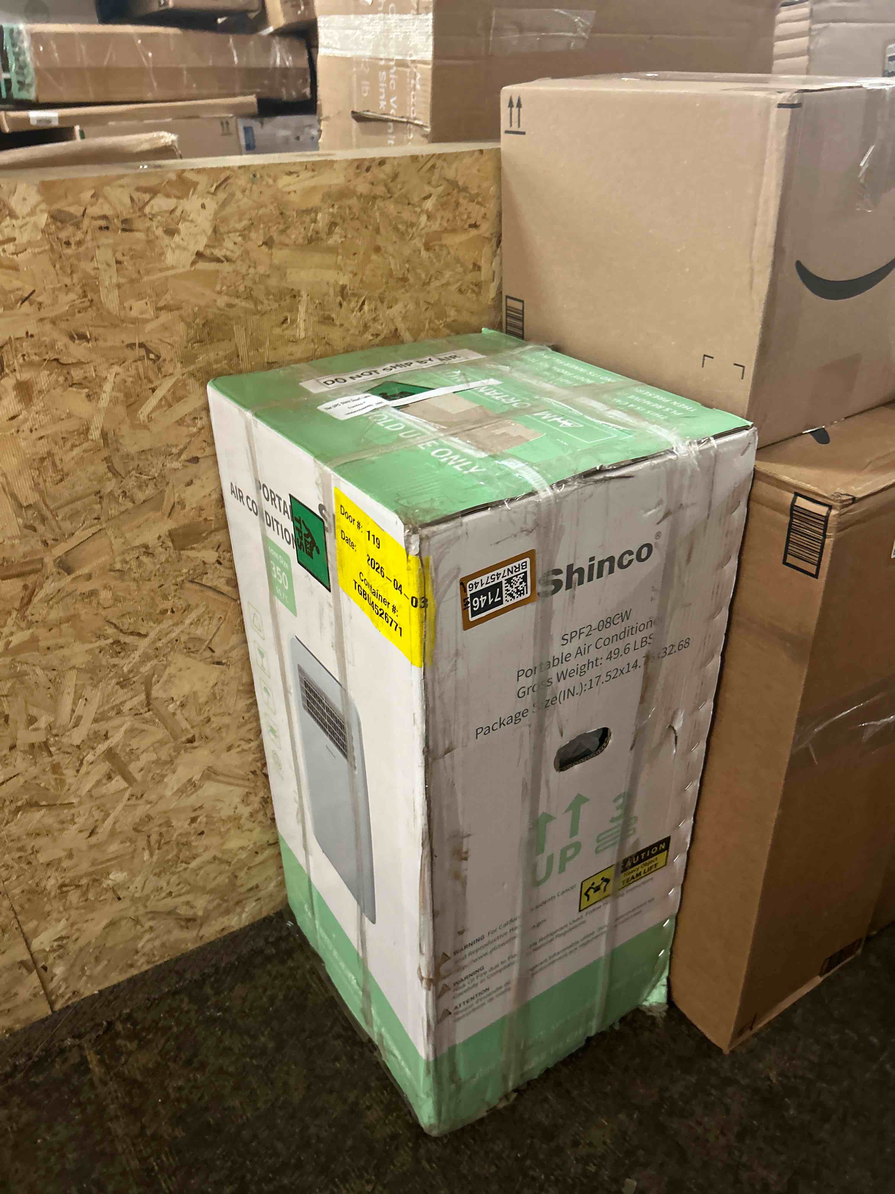 Condition photo showing New/Like New for shinco 8,000 btu portable air conditioner - 3-in-1 cool/dehumidifier/fan for rooms up to 350 sq.ft, remote control & 24h timer, compact ac unit for bedroom/office