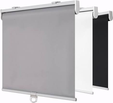 Condition photo showing New/Like New for shademoon blackout cordless roller shades for windows,free-stop system blind with valance,pull down room darkening indoor shades,thermal insulated uv blocking fabric,home office(grey,41" w x 72" h)