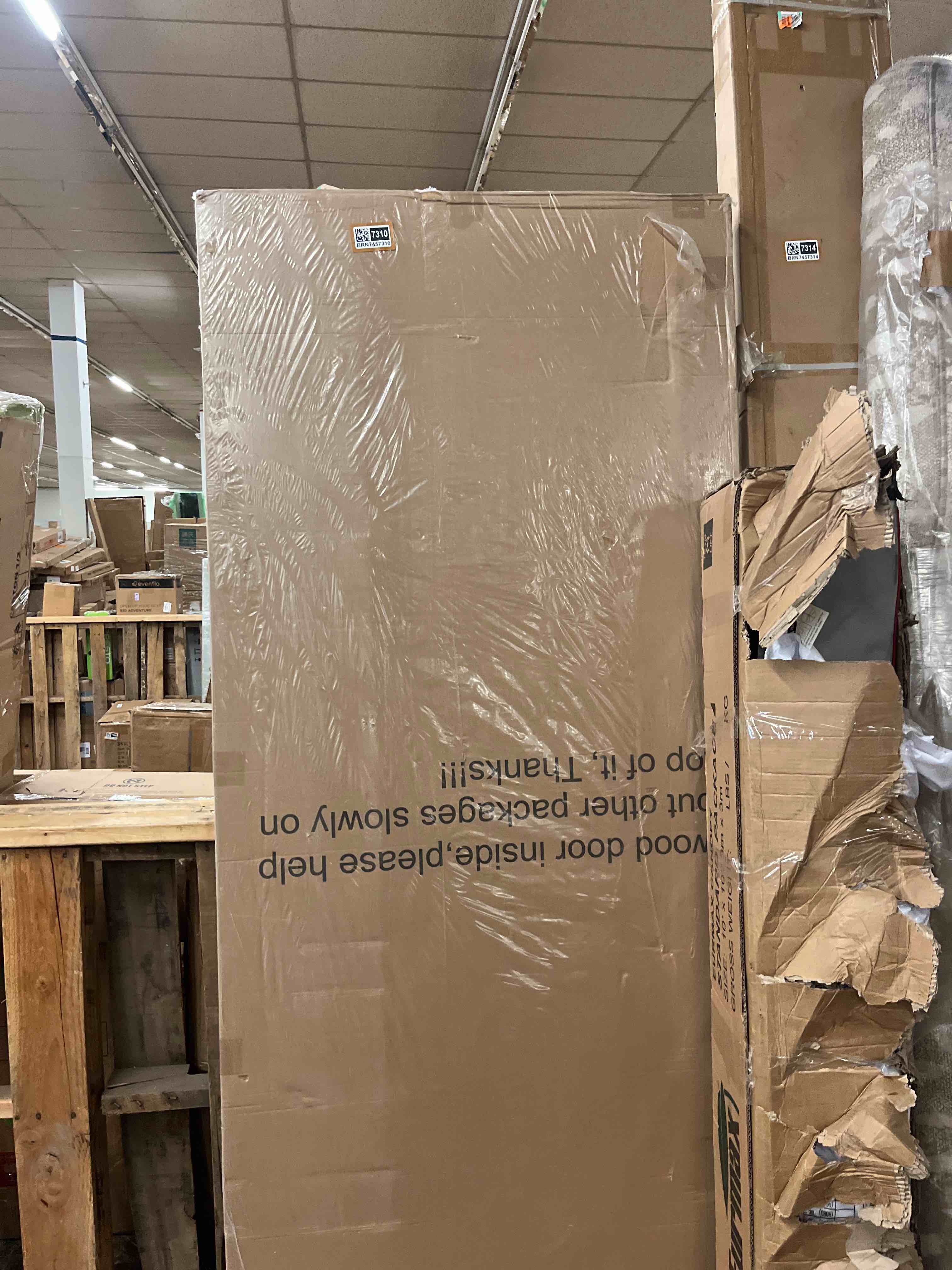 Condition photo showing New/Like New for barnsmith 30in x 80in sliding pocket door, track hardware and frame kits with 2-panel white paintable door slab included, soft close mechanism, durable and smooth