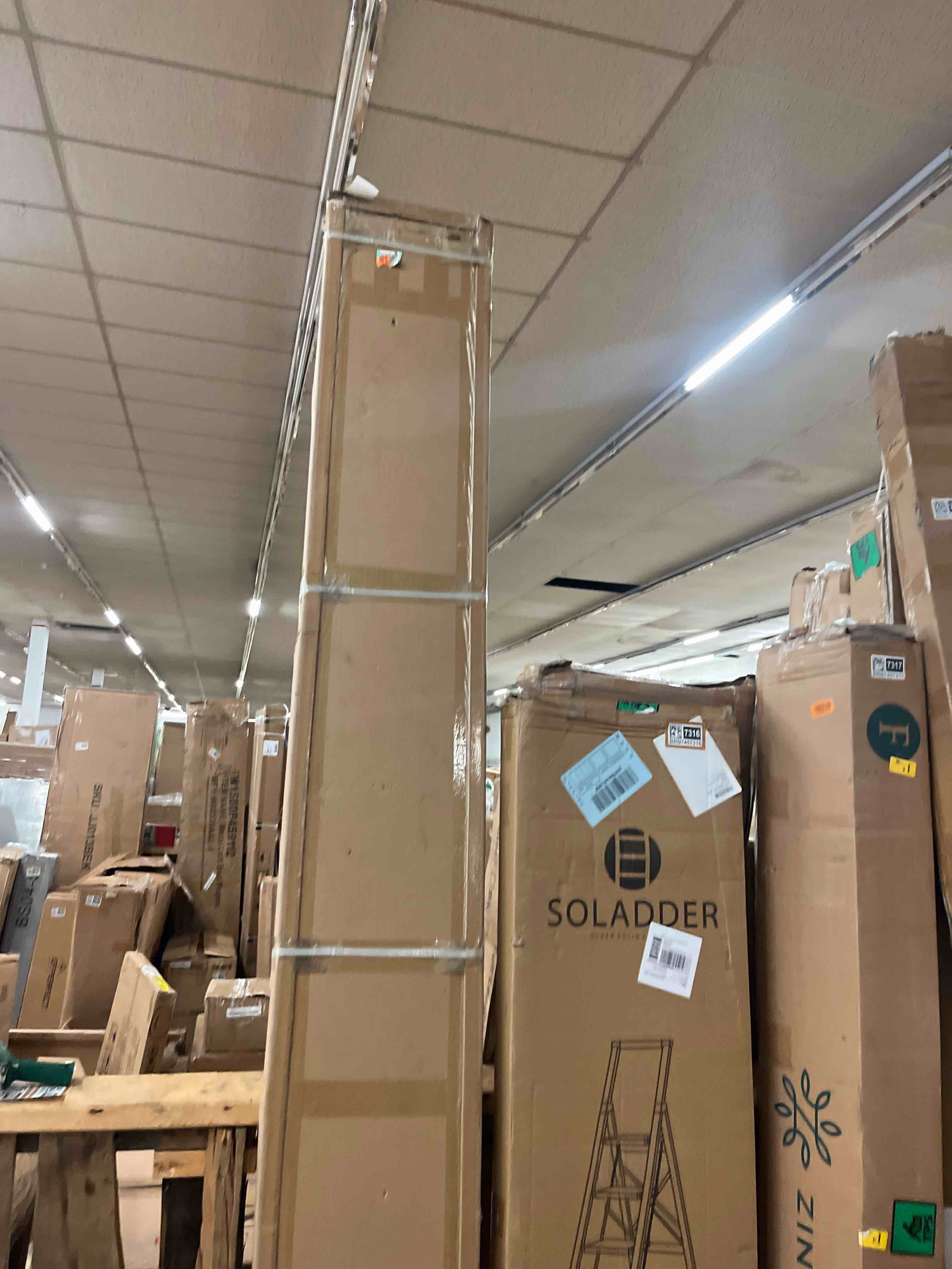 Condition photo showing New/Like New for smartstandard 4 pack 105.9" x 12.6" wood slat wall panels, soundproof wooden wall panels, 3d fluted wood panels for interior wall decor, classic oak