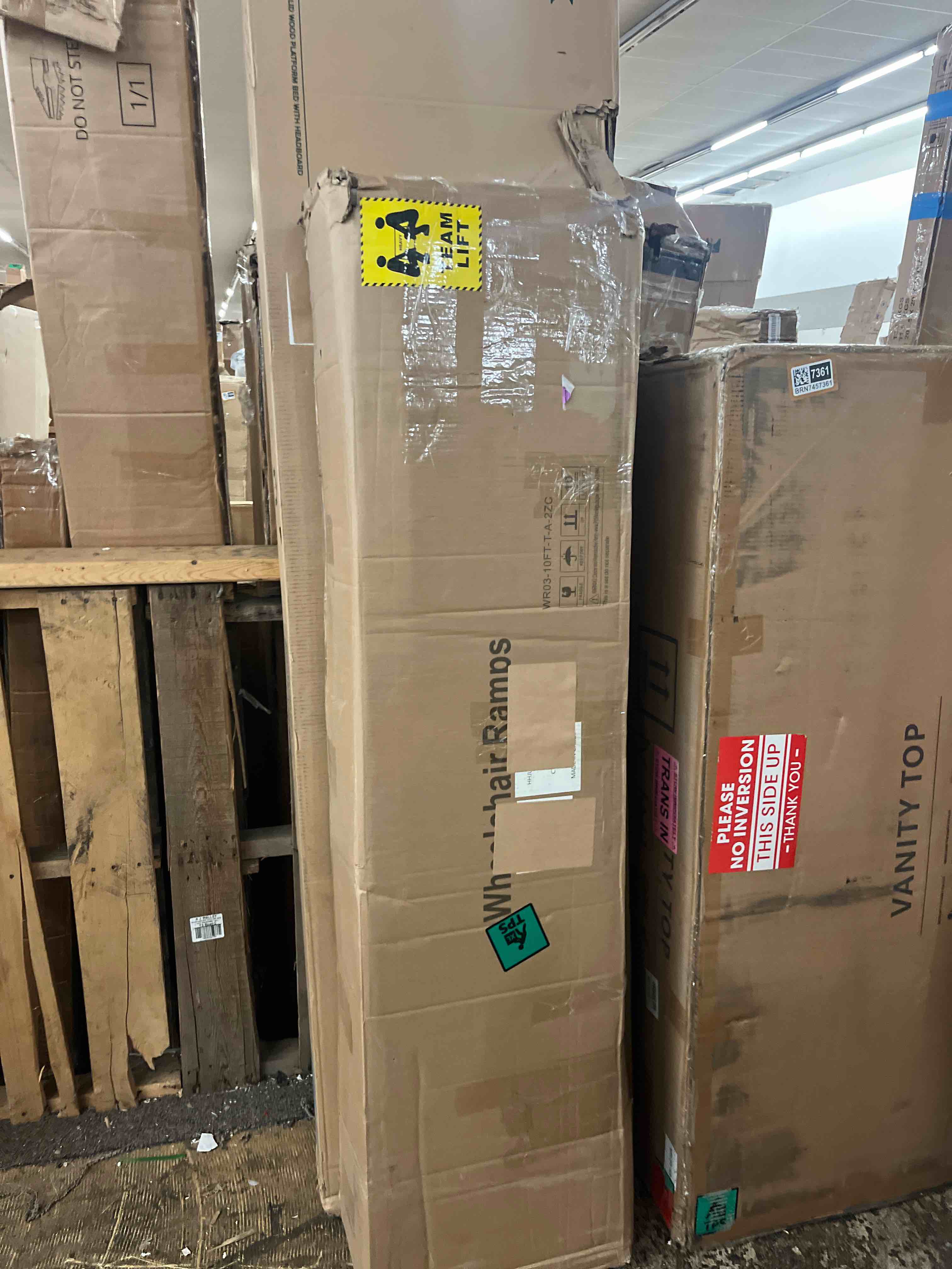Condition photo showing New/Like New for fachnuo 10 feet portable wheelchair ramp, non-skid aluminum handicap ramps, folding threshold wheel chair ramp for home steps, stairs, entry, threshold, doorways, 800lbs capacity