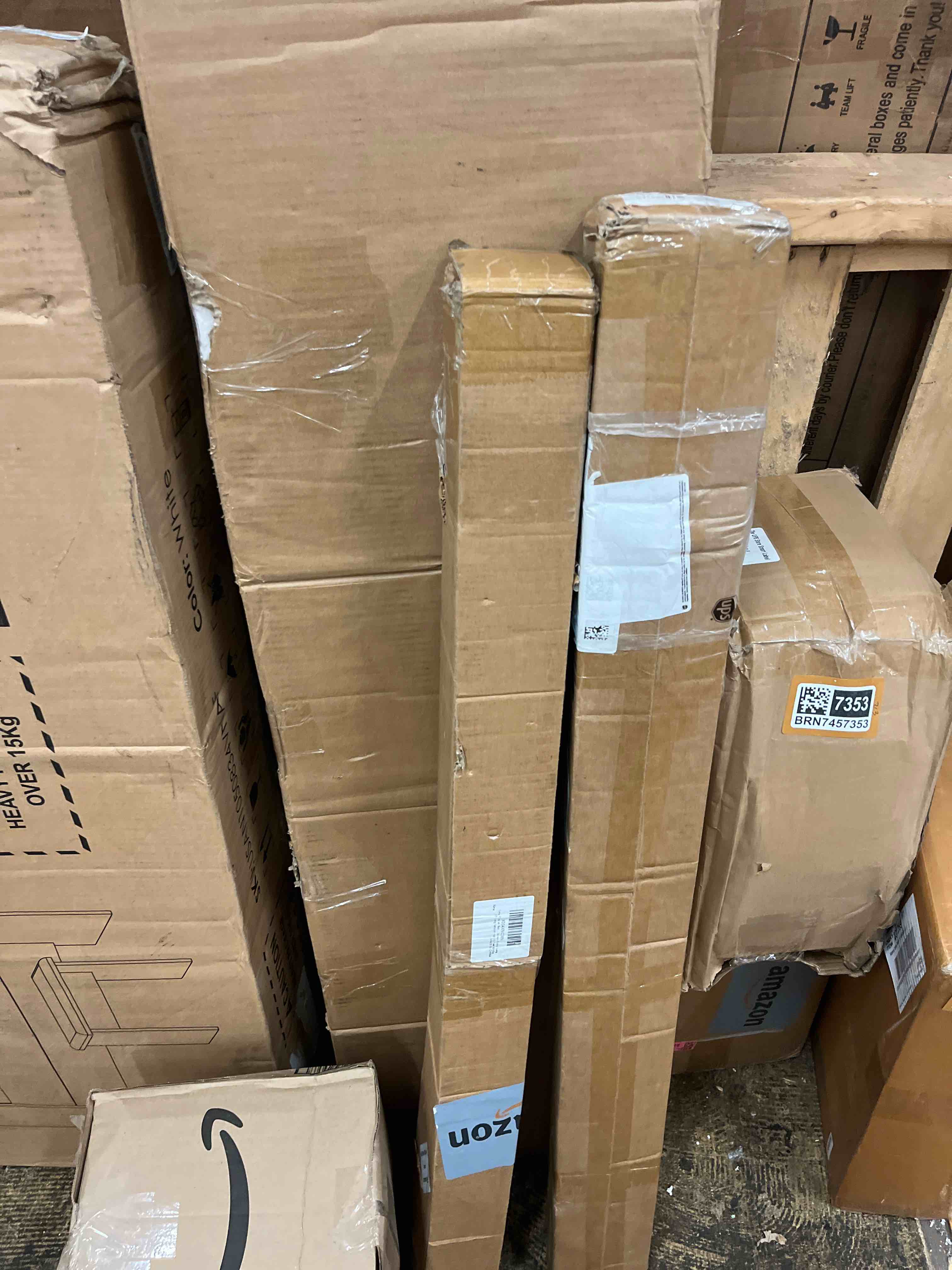 Condition photo showing New/Like New for extra long tension rod 41-145inch heavy duty tension curtain rods no drilling outdoor curtain rod for patio,windows,shower,doorway,white spring rods diameter 1.26inch
