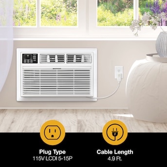 Condition photo showing Good Condition for whirlpool 12000-btu large room 115-volt white through-the-wall air conditioner with remote