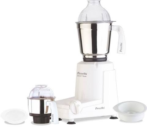 preethi eco twin jar mixer grinder, 550-watt