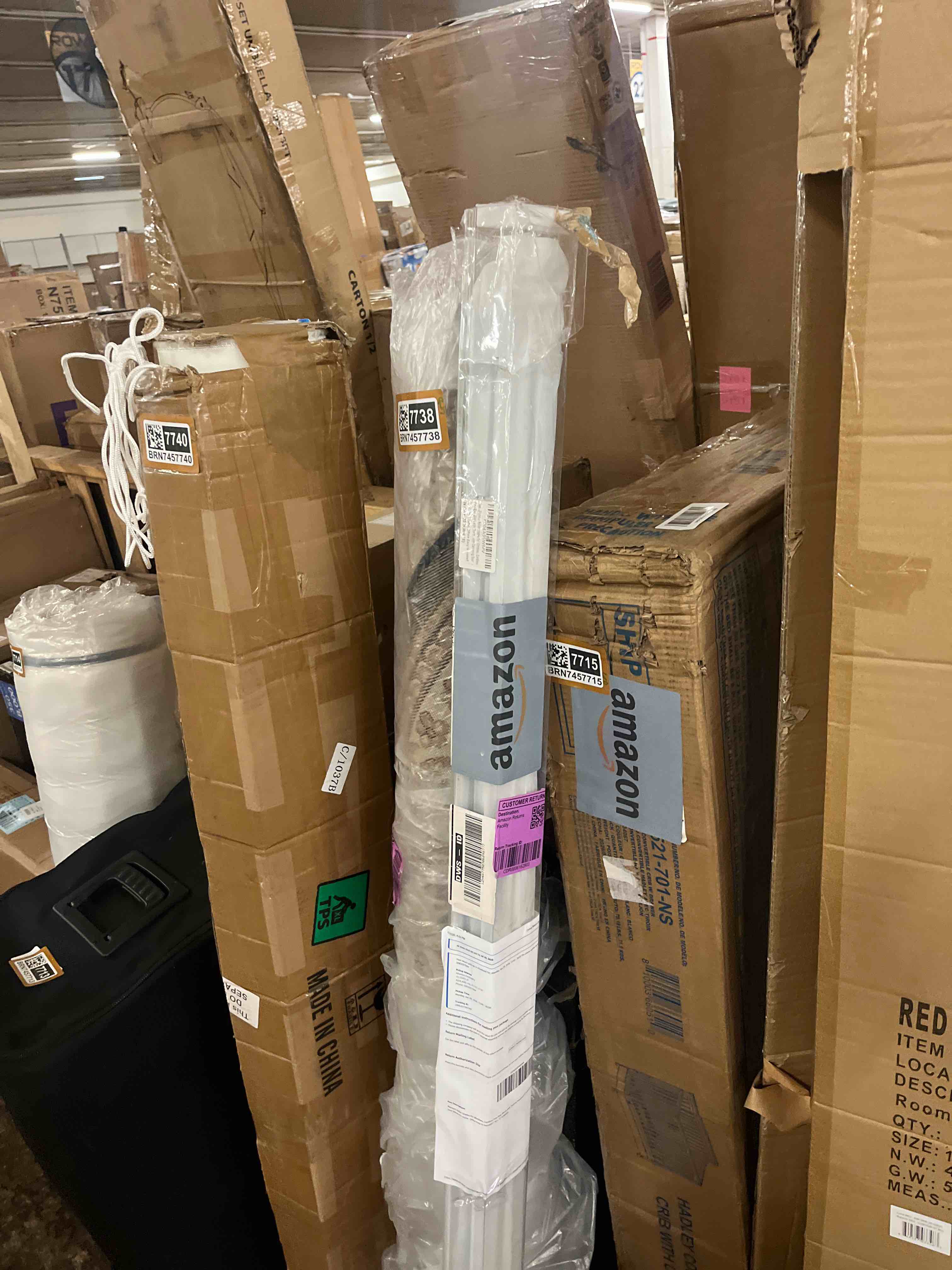 Condition photo showing New/Like New for blackout roller shades for windows, cordless free-stop blinds with thermal insulated,uv protection fabric. pull down room darkening door blinds for home, office easy to install(61" w x 72" h,white)