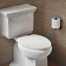kohler k-27331-0 glissade readylatch quiet close elongated toilet seat, white