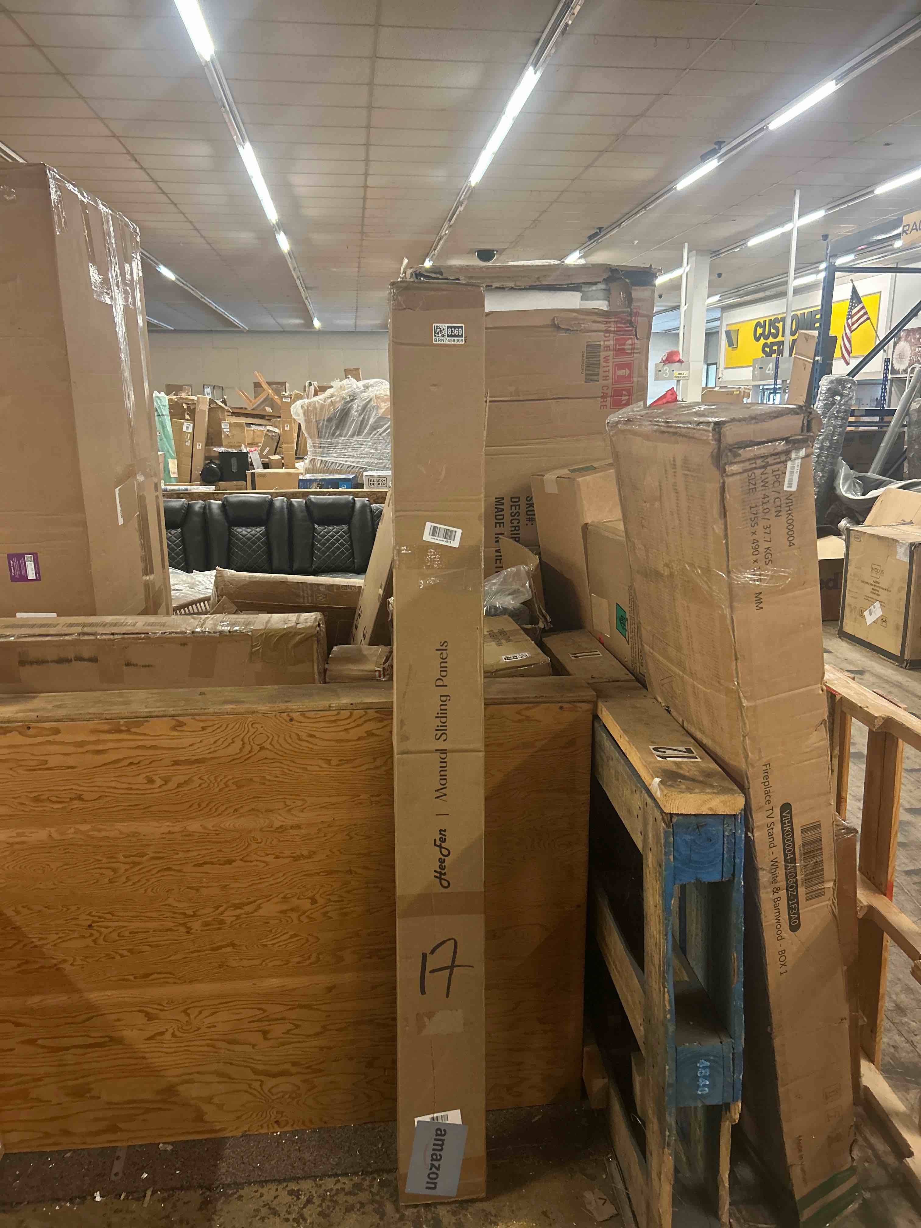 Condition photo showing New/Like New for adjustable panel track blinds manual blackout vertical blinds for sliding door (blackout - linen beige, 74" w x 96" h)