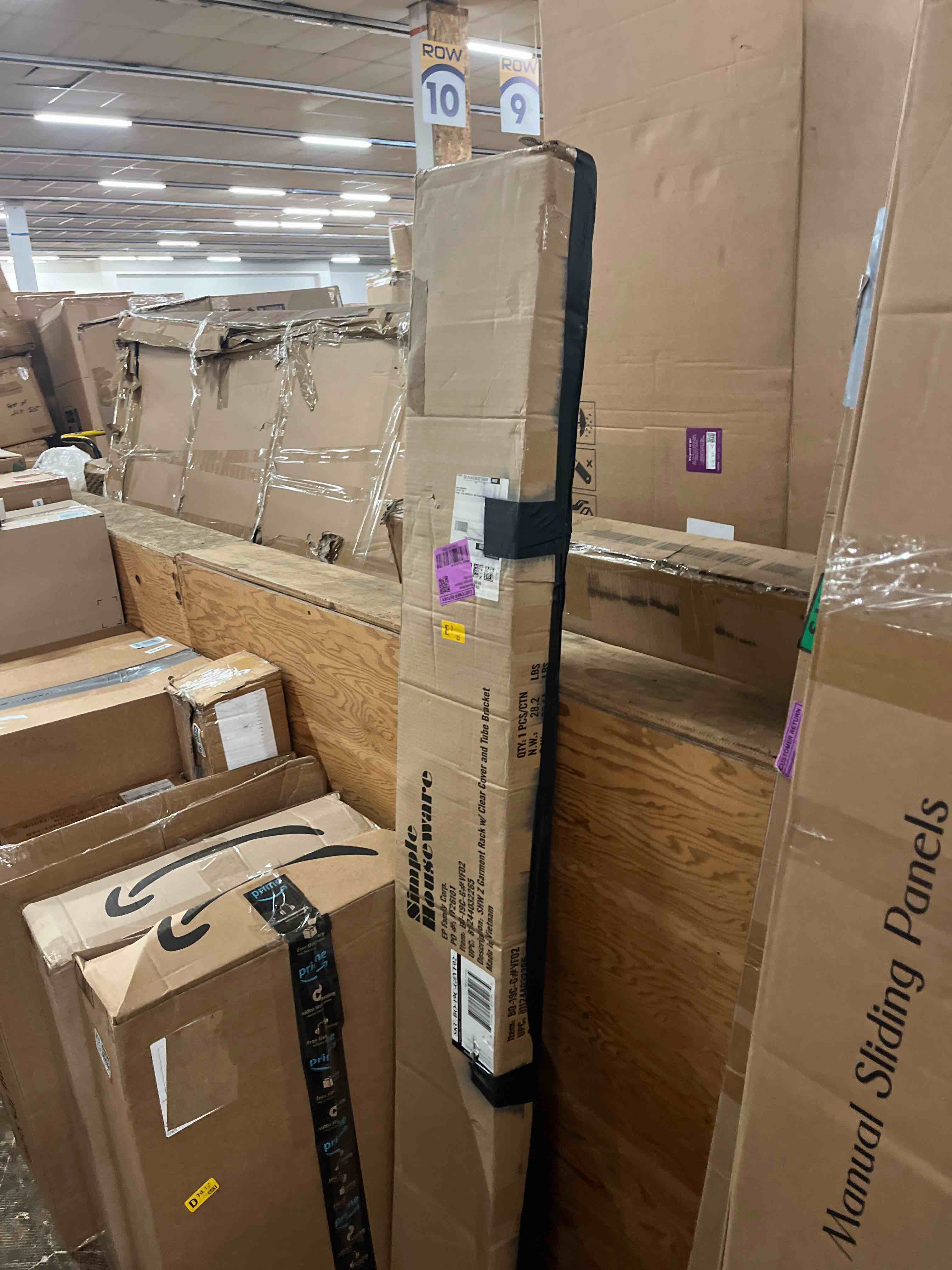 Condition photo showing New/Like New for simple houseware industrial grade z-base garment rack, 500lb load with 62" extra long bar w/clear cover and tube bracket