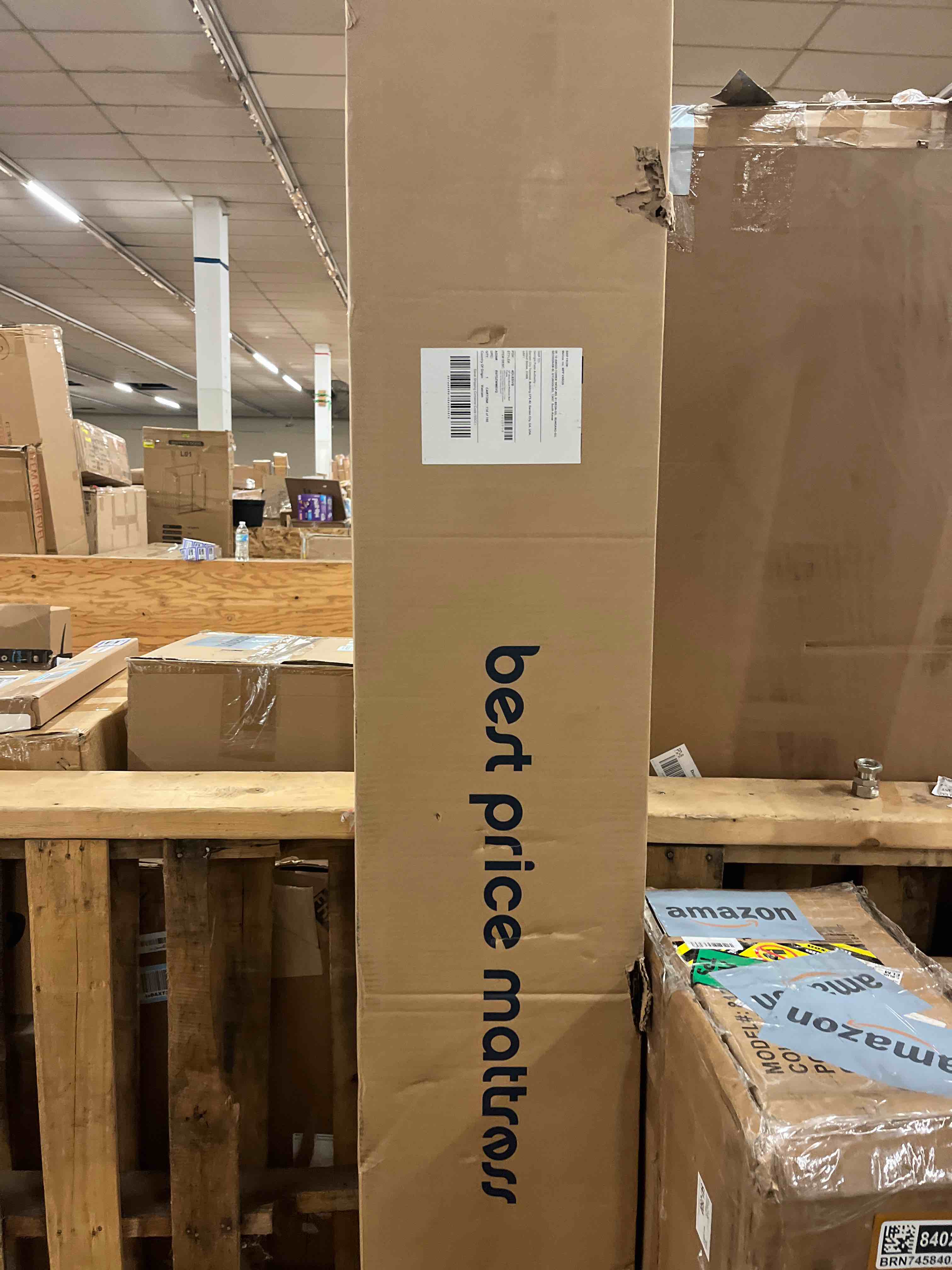 Condition photo showing New/Like New for mellow naturalista classic - 12 inch solid wood platform bed with wooden slats, no box spring needed, easy assembly, full, natural pine