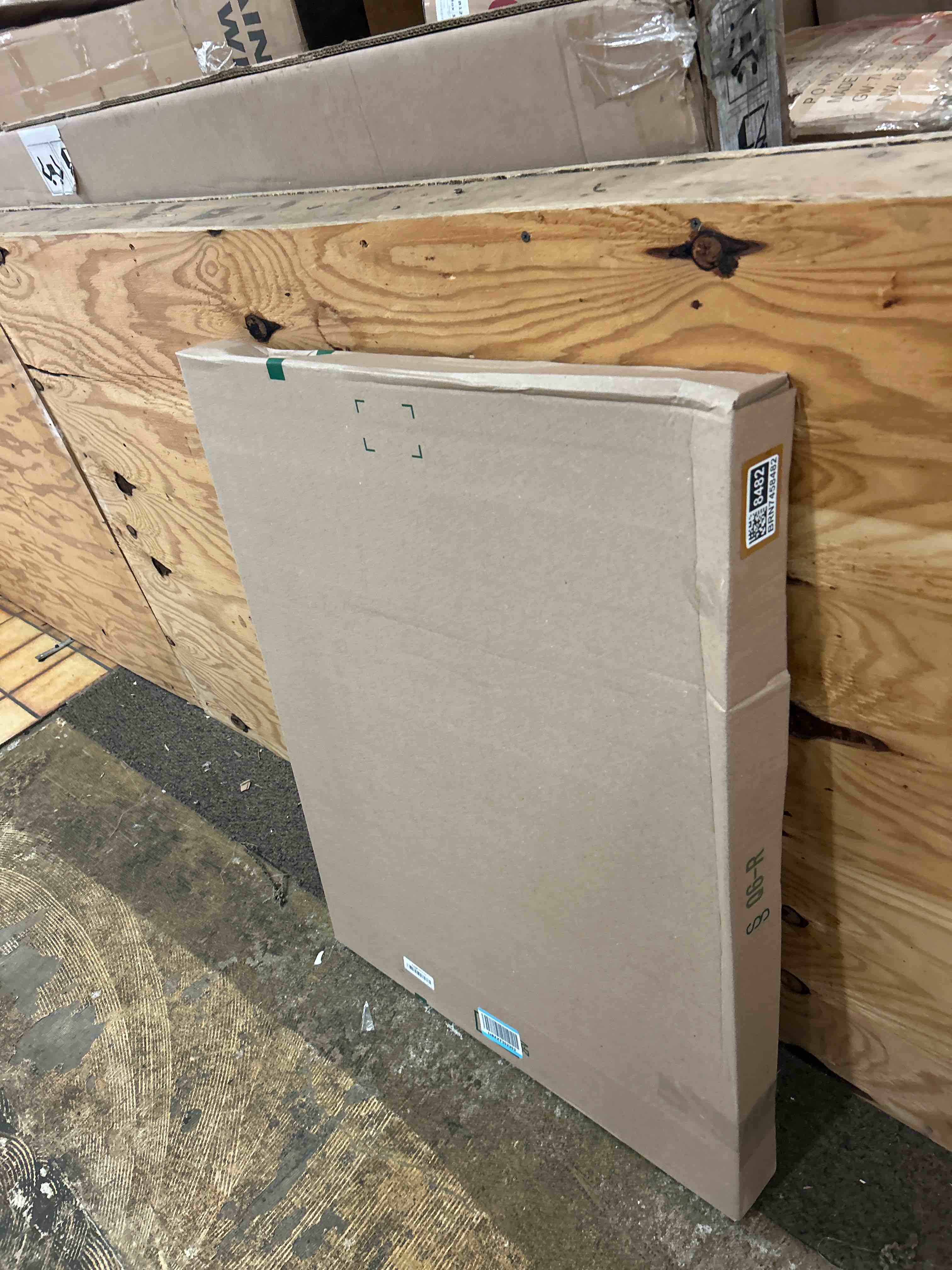 Condition photo showing New/Like New for office chair mat for carpets, 48"x 36" heavy duty clear plastic floor protector, non-slip computer desk chair mat for low pile carpeted floors, smooth rolling carpet chair mat for home office