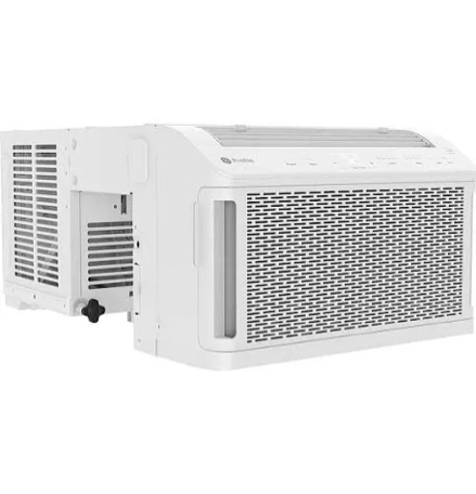 ge profile clearview inverter window air conditioner 10,300 btu, ultra quiet, full window view, cools up to 450 sq ft, energy star, wifi smart, remote