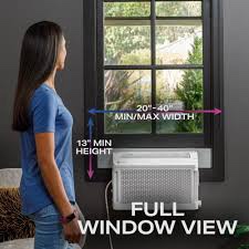 Condition photo showing New/Like New for ge profile clearview inverter window air conditioner 10,300 btu, ultra quiet, full window view, cools up to 450 sq ft, energy star, wifi smart, remote