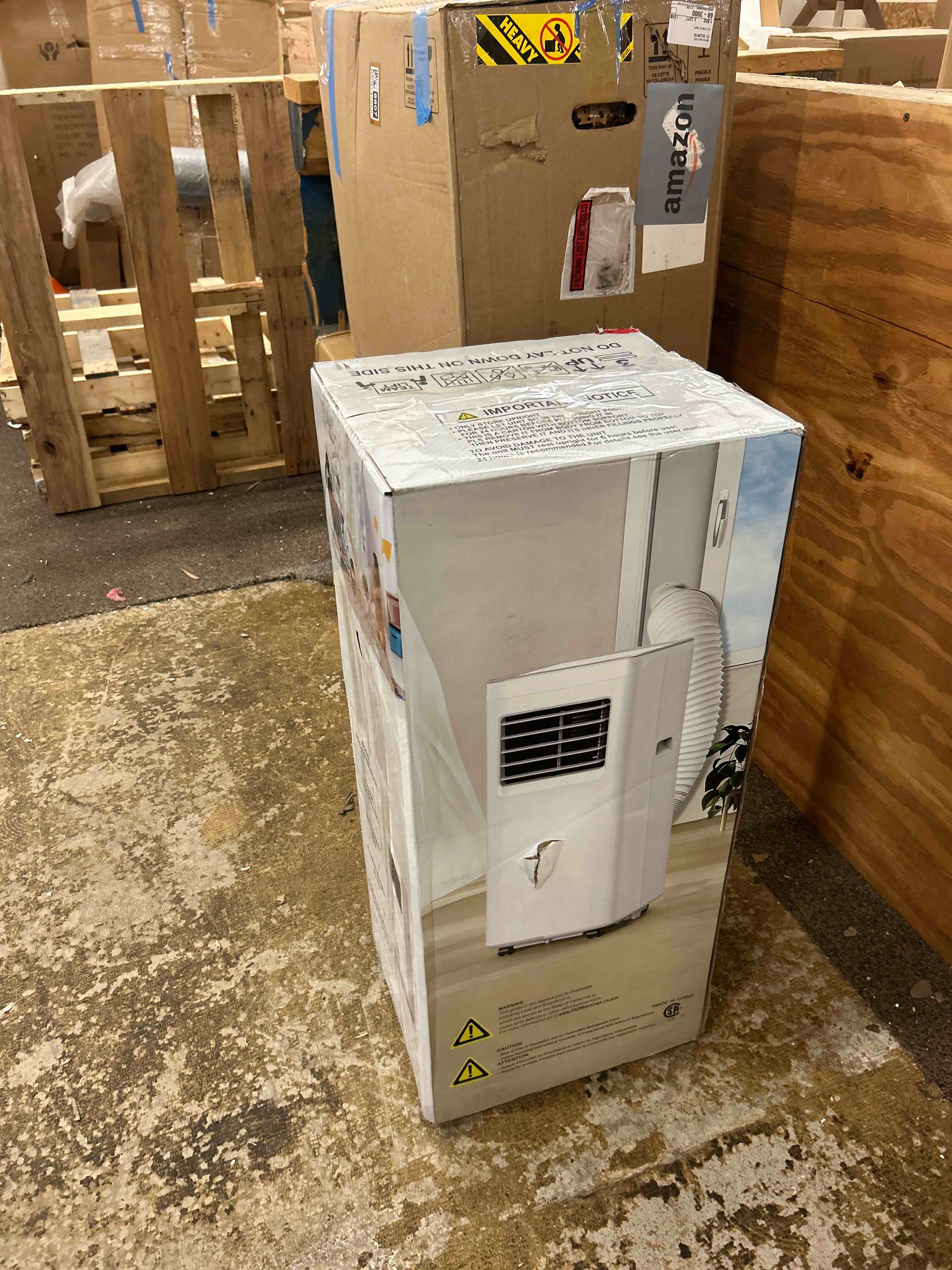 Condition photo showing New/Like New for portable air conditioner, 3-in-1 8500 btu ac unit with fan & dehumidifier - quiet cooling for bedroom, home office up to 450 sq.ft, includes complete window mount kit