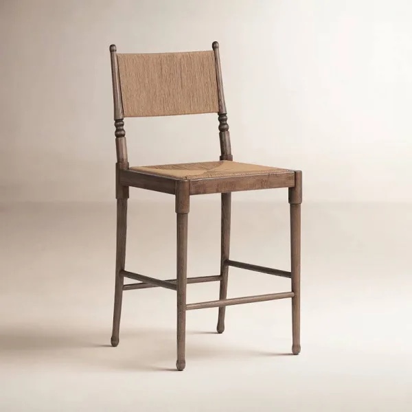 Condition photo showing New/Like New for amber lewis x four hands fayth stool, antique walnut counter
