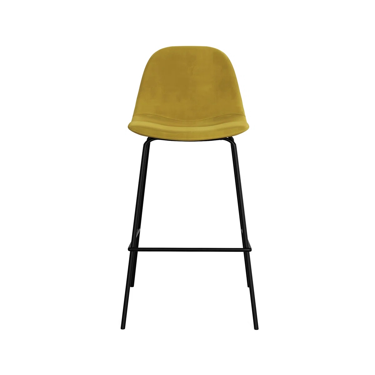 Condition photo showing New/Like New for kody upholstered stools with steel frame (set of 2)