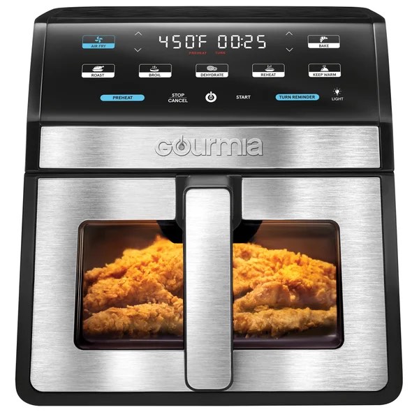 Gourmia 8-Quart Digital Air Fryer with Window & Light 