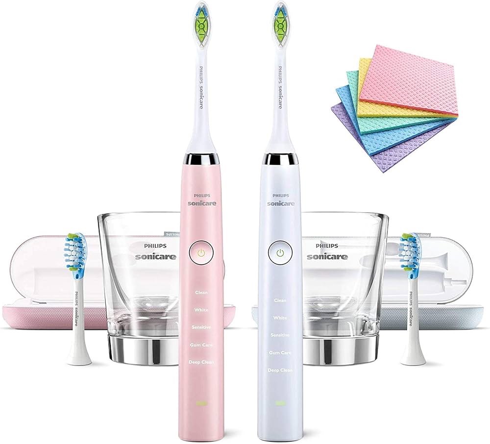 Philips Sonicare DiamondClean Power Toothbrush Set (Pink/White)