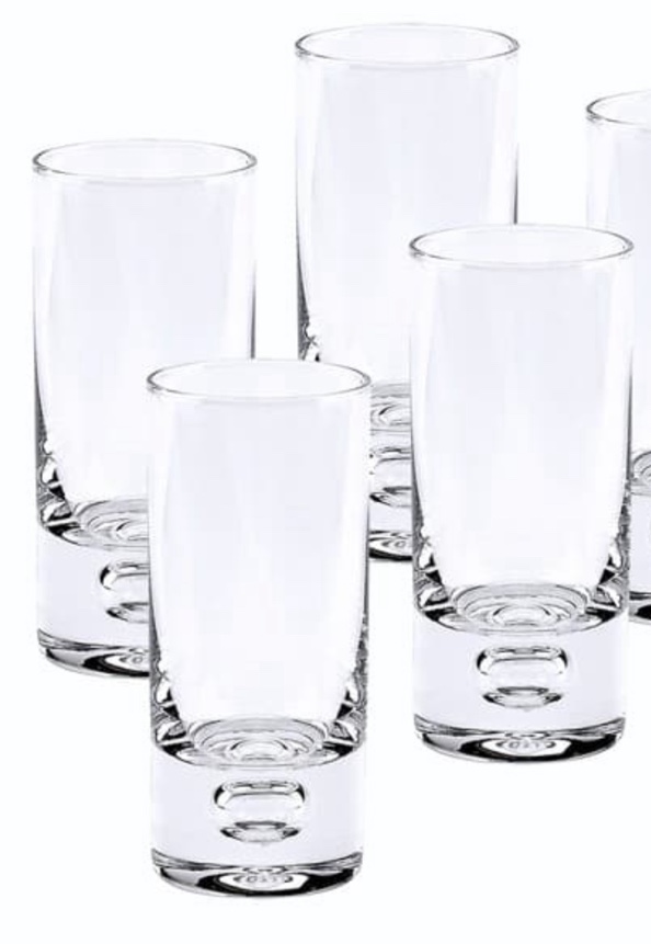 Galaxy Mouth Blown Lead Free Crystal 2.5 oz. Shot Glasses (Set of 4)