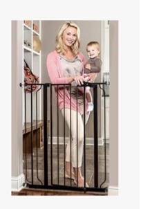Regalo Easy Step Extra Tall Walk Thru Baby Gate, Bonus Kit, Includes 4-Inch Extension Kit, Pressure Mount Kit and Wall Cups and Mounting Kit, Black, 4 Count (Pack of 1)