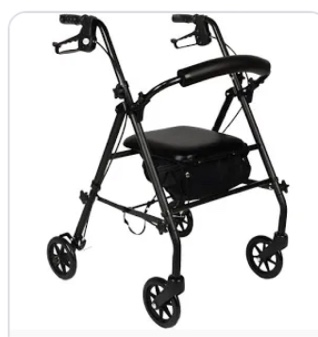 equate black rolling walker