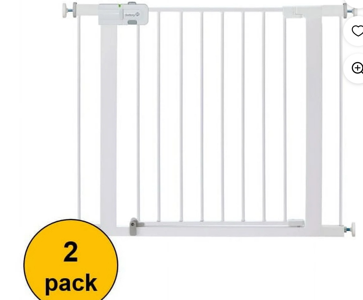 Safety 1?? Easy Install Walk-Thru Gate - Value 2 Pack, White