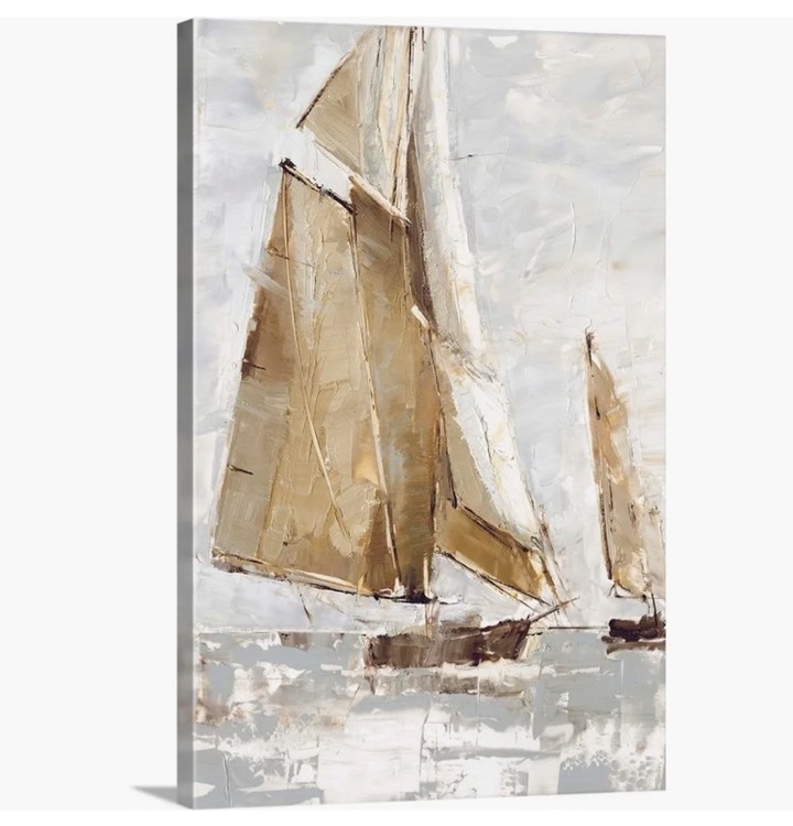 " Golden Sails I " by Ethan Harper Painting Print