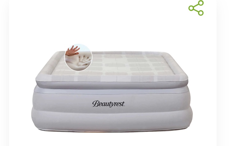 Beautyrest 20" Quilted Pillow Top Air Mattress 