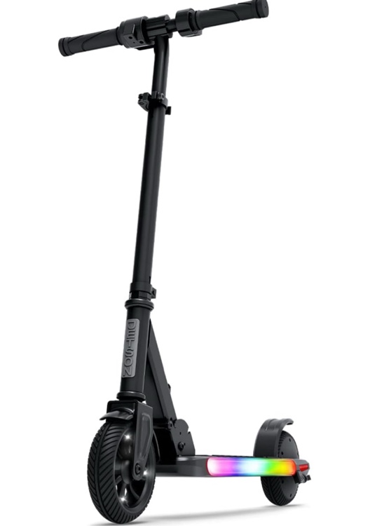 Jetson Omega Electric Scooter, Up To 10 MPH, Range Up To 5 Miles, 150-Watt Motor, Foldable, 3 Speed Mode, Light-Up Deck, Ages 8+, Black, JOMEGA-BLK
