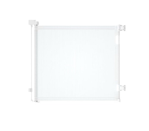 dearlomum Retractable Baby Gate,Mesh Baby Gate or Mesh Dog Gate,33" Tall,Extends up to 55" Wide,Child Safety Gate for Doorways, Stairs, Hallways, Indoor/Outdoor?White,33"x55"