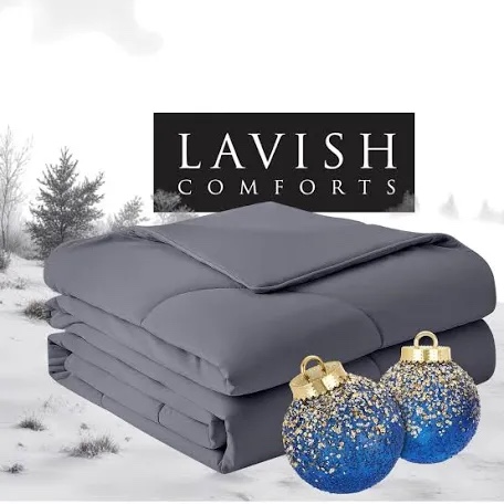 Lavisun luxury comforter, dark gray
