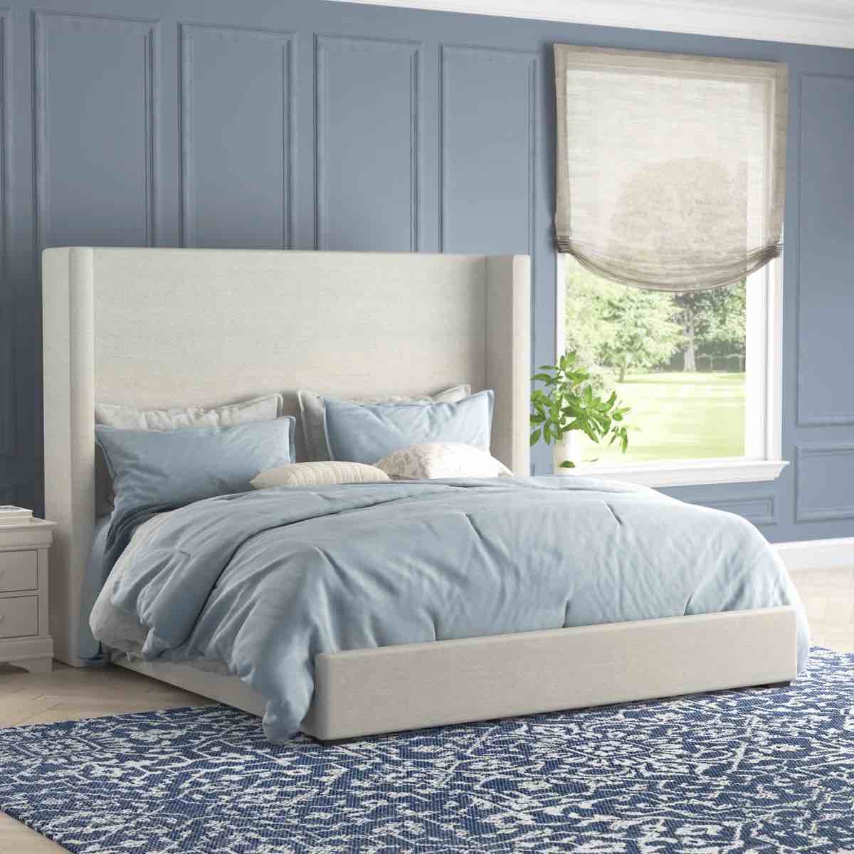 Esparto Upholstered Wingback Headboard Only *
