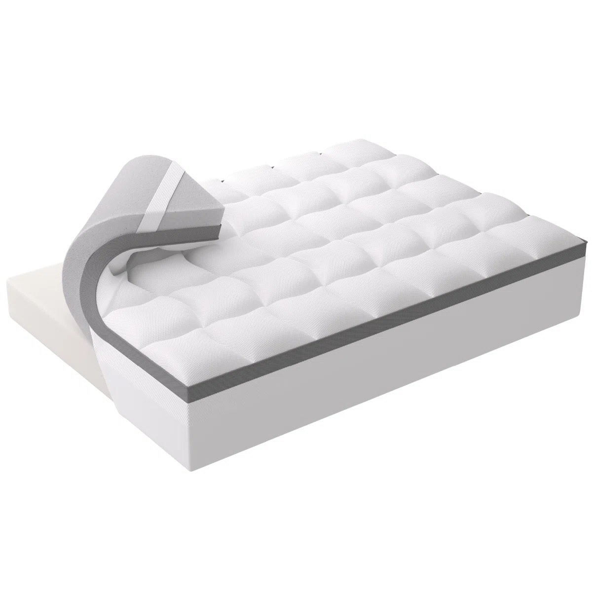 Bedsure 4 Inch Memory Foam Mattress Topper